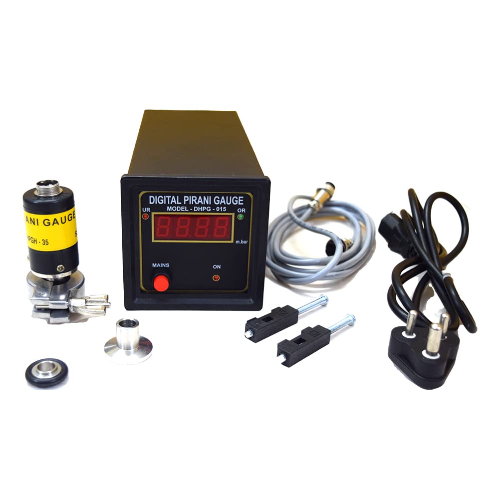 Digital Pirani Gauge with Calibration for Industrial Vacuum & Pharma Use