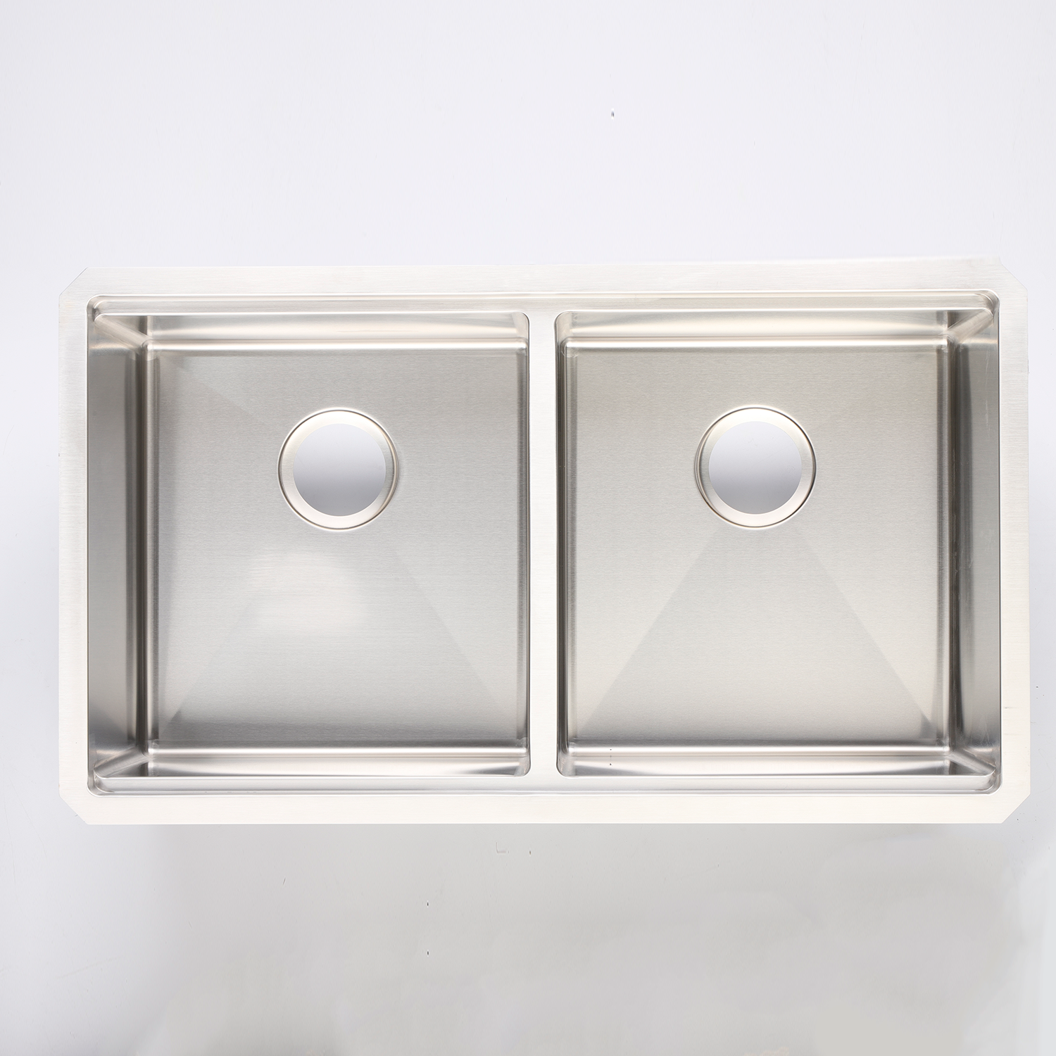 DAX Workstation Double Bowl Undermount Kitchen Sink 32x19 Inches - 18G Stainless Steel with R10 Radius & Accessories | Perfect for Modern Kitchens & Food Prep Stations