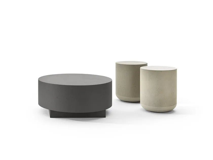 Modern Tronchetto Coffee Table by CIMENTO® - Solid Wood Living Room Furniture for Small Spaces - Perfect for Apartments, Dorms & Cozy Homes