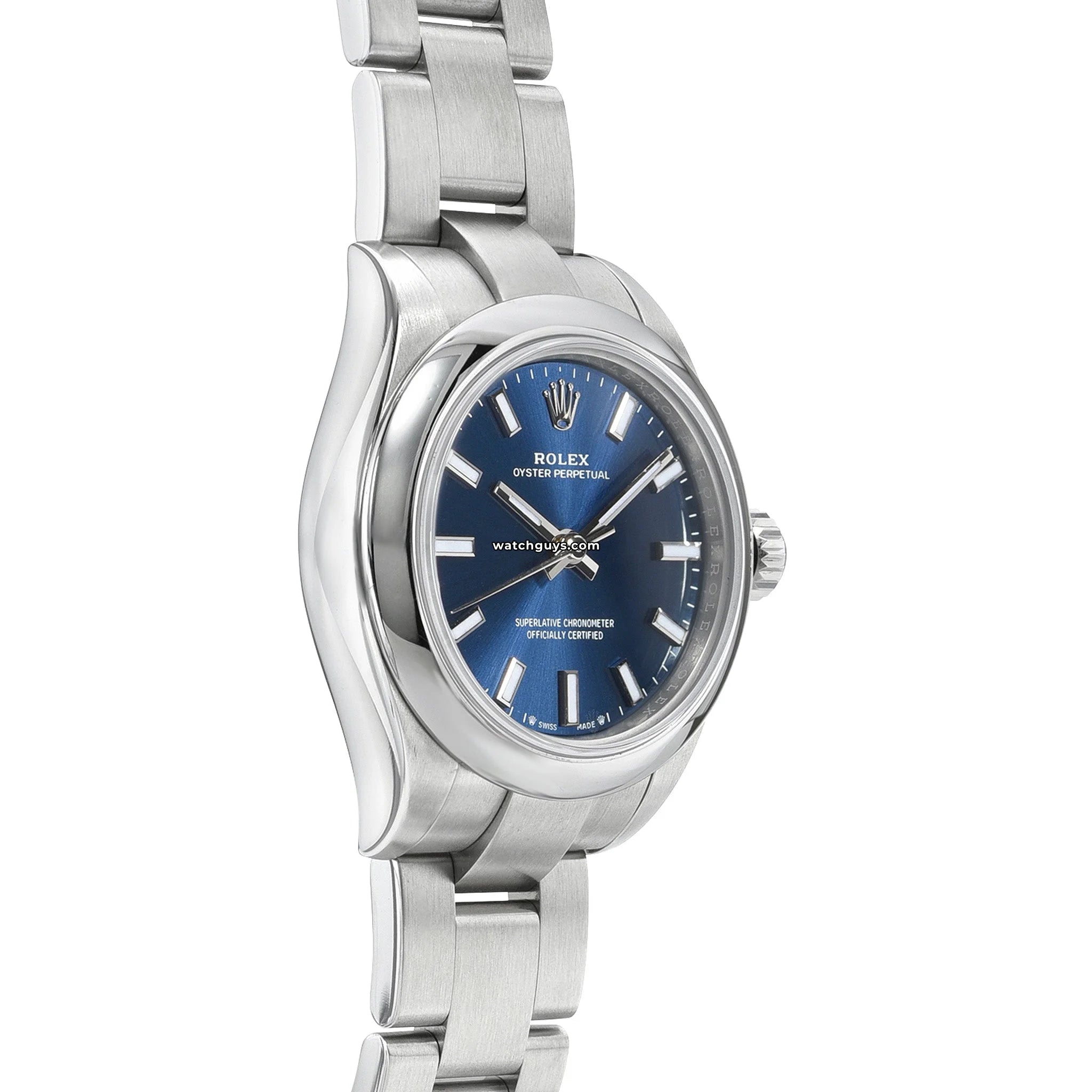 Rolex Oyster Perpetual 276200 Blue Dial 34mm Stainless Steel Watch - Luxury Timepiece for Men, Business & Formal Occasions