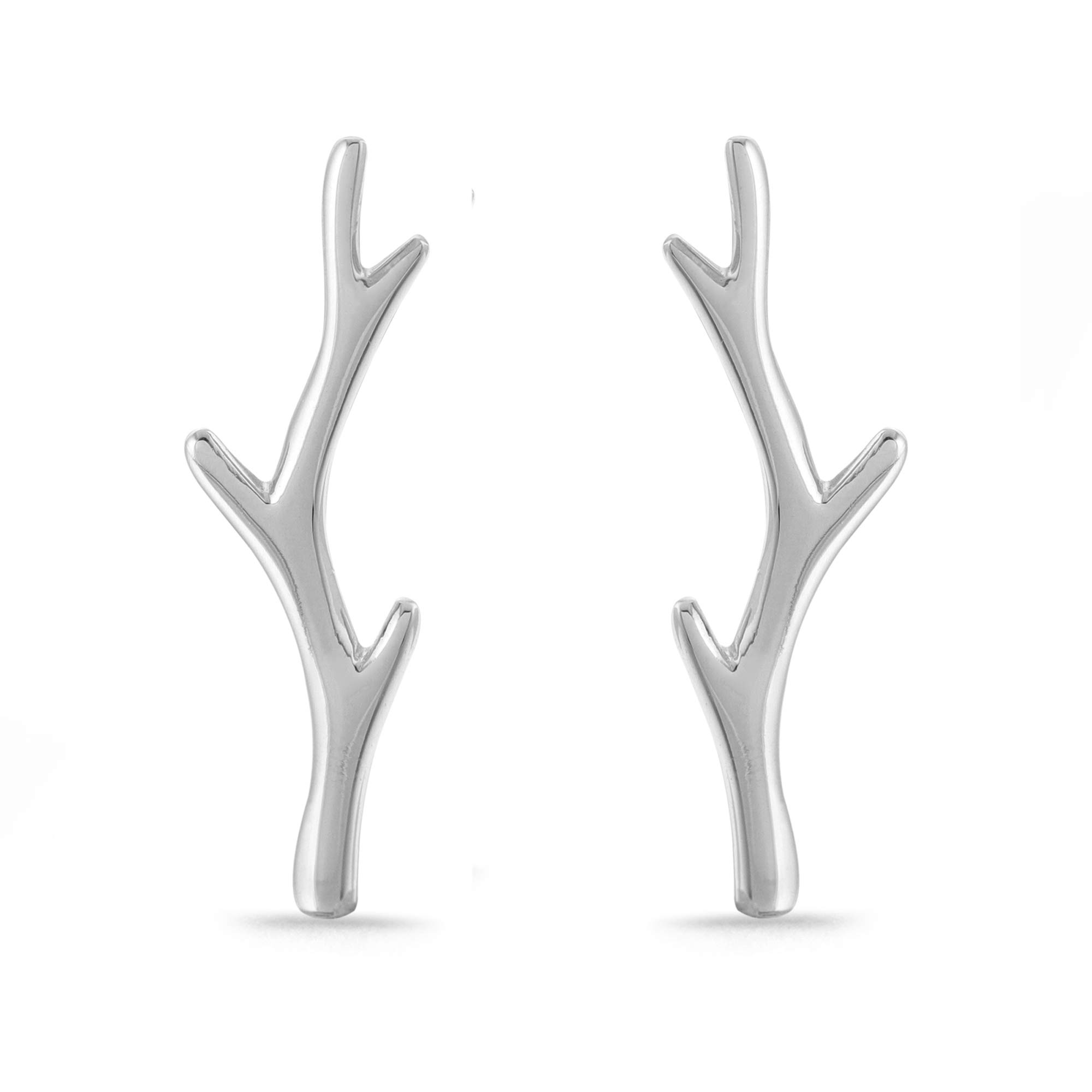 Sterling Silver Tree Branch Earrings for Women - Boho Style