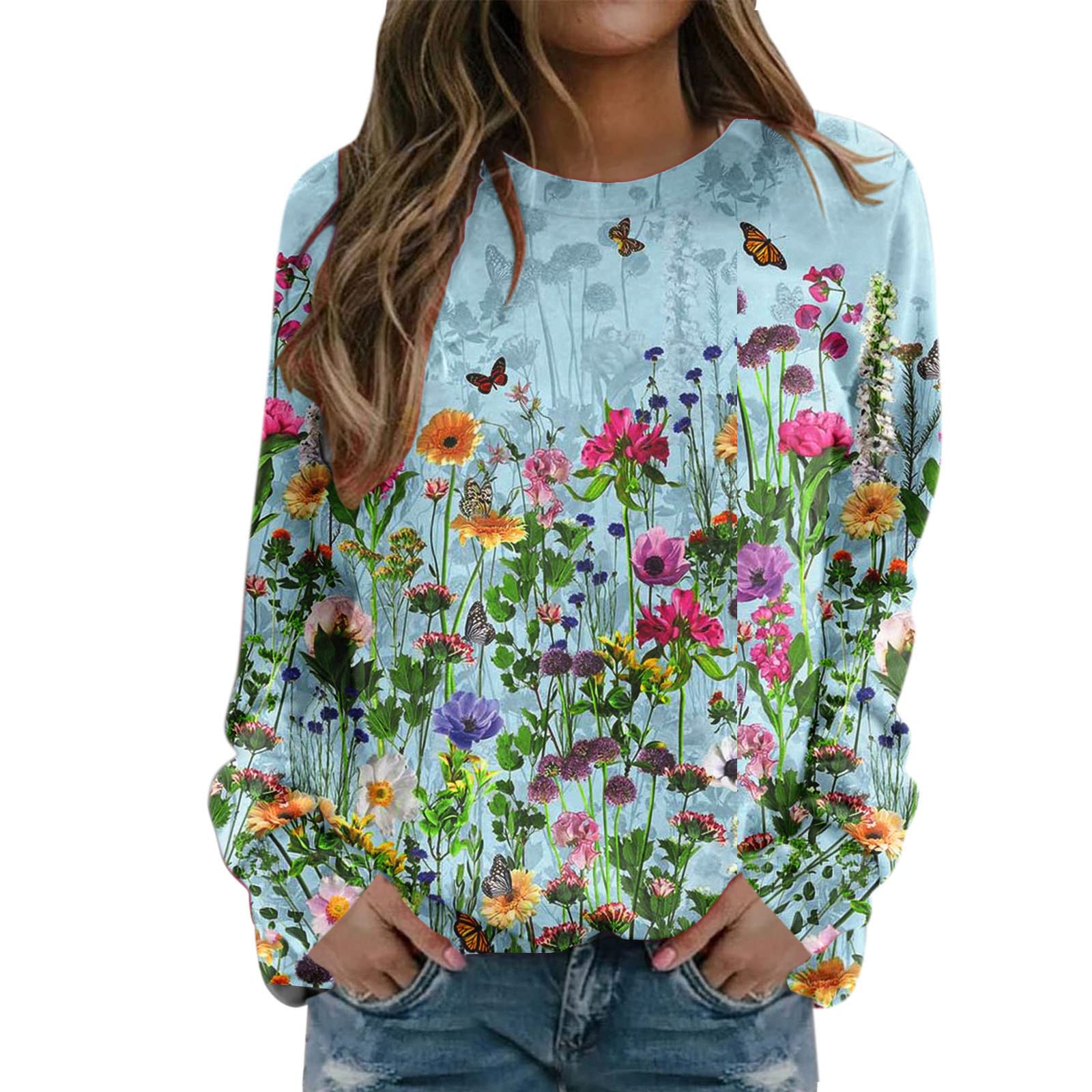Women's Long Sleeve T-Shirts - Casual Crew Neck Tunic Tops for Everyday Wear | Perfect for Work, Office & Weekend Outfits