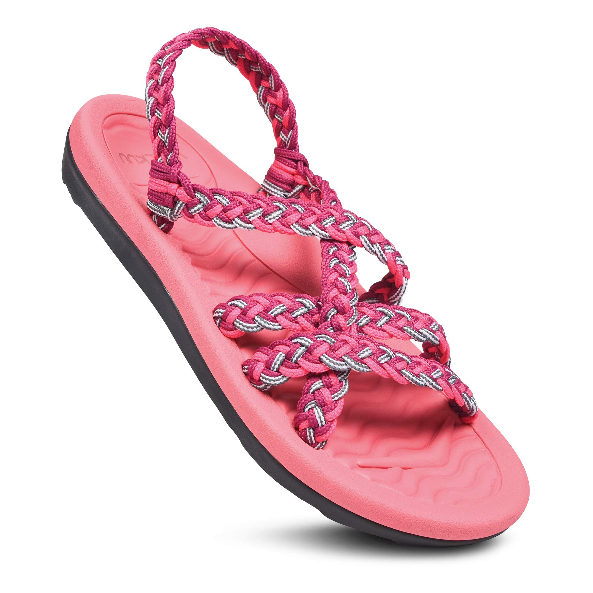 Women's Lightweight Crochet Slingback Sandals - Breathable Summer Beach Shoes for Women - Perfect for Vacation, Poolside, and Casual Outings