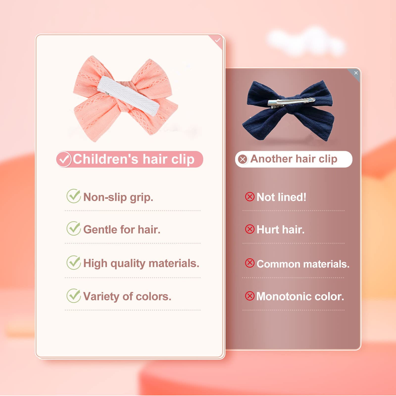 24 Pack Premium Hair Bows Clips for Baby Girls | Non-Slip Barrettes & Hair Accessories for Toddlers & Kids | Soft Fully Lined Design | Perfect for Parties, School, Photos & Daily Wear | ZARXILI