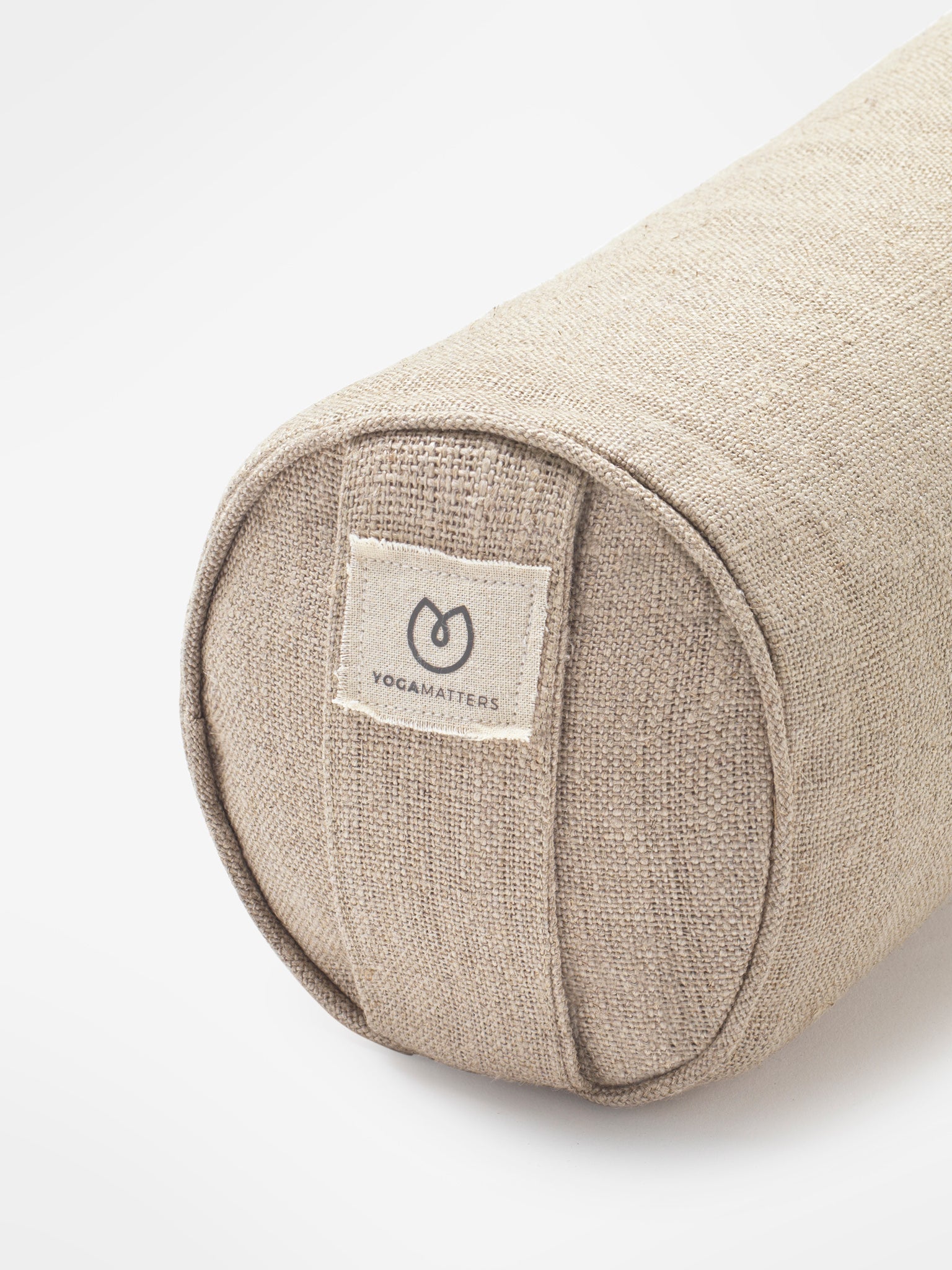 Yogamatters Hemp Mini Buckwheat Bolster Pillow - Natural Organic Support for Yoga, Meditation & Relaxation - Perfect for Home, Studio & Travel Use