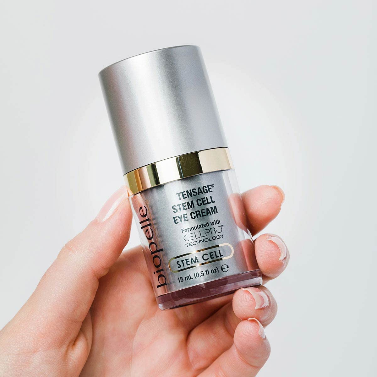 Biopelle Tensage Stem Cell Eye Cream - Anti-Aging Under-Eye Treatment with Cell-Pro Technology, 0.5 Oz - Reduces Dark Circles & Wrinkles for Brighter, Youthful Eyes | Day & Night Use