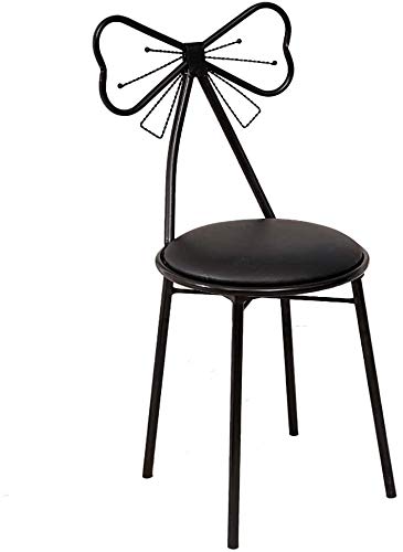 Butterfly Backrest Vanity Bench - Upholstered Makeup Stool with Back Support, Dressing Chair for Bedroom & Bathroom - Elegant Home Decor for Vanity, Living Room & Dining Area | Perfect for Makeup Artists, Bridal Dressing & Home Styling