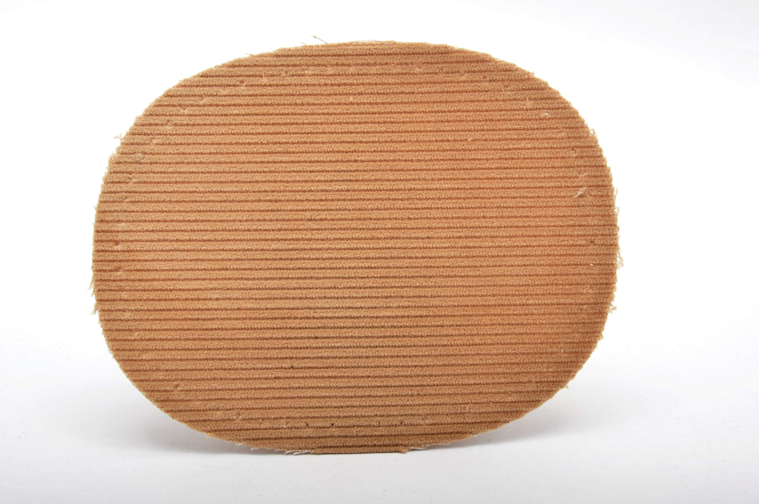 Small Iron On or Sew On Oval Cord Arm/Knee Patches - Beige | Durable Fabric Repair Patches for Jeans, Jackets & Workwear | Perfect for DIY Clothing Upgrades & Costume Design