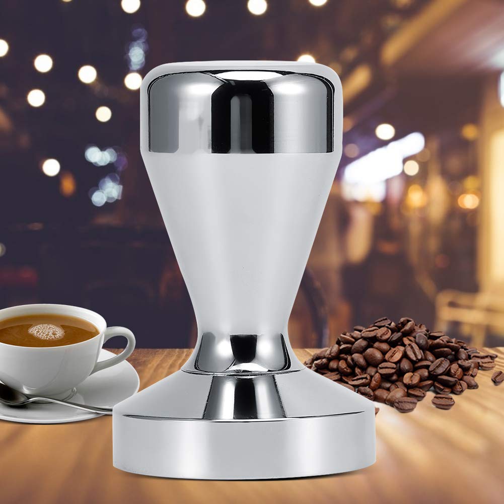 Premium Food Grade Stainless Steel Coffee Tamper - Barista Espresso Press Tool for Home & Professional Use - Perfect for Coffee Beans, Grounds & Espresso Making