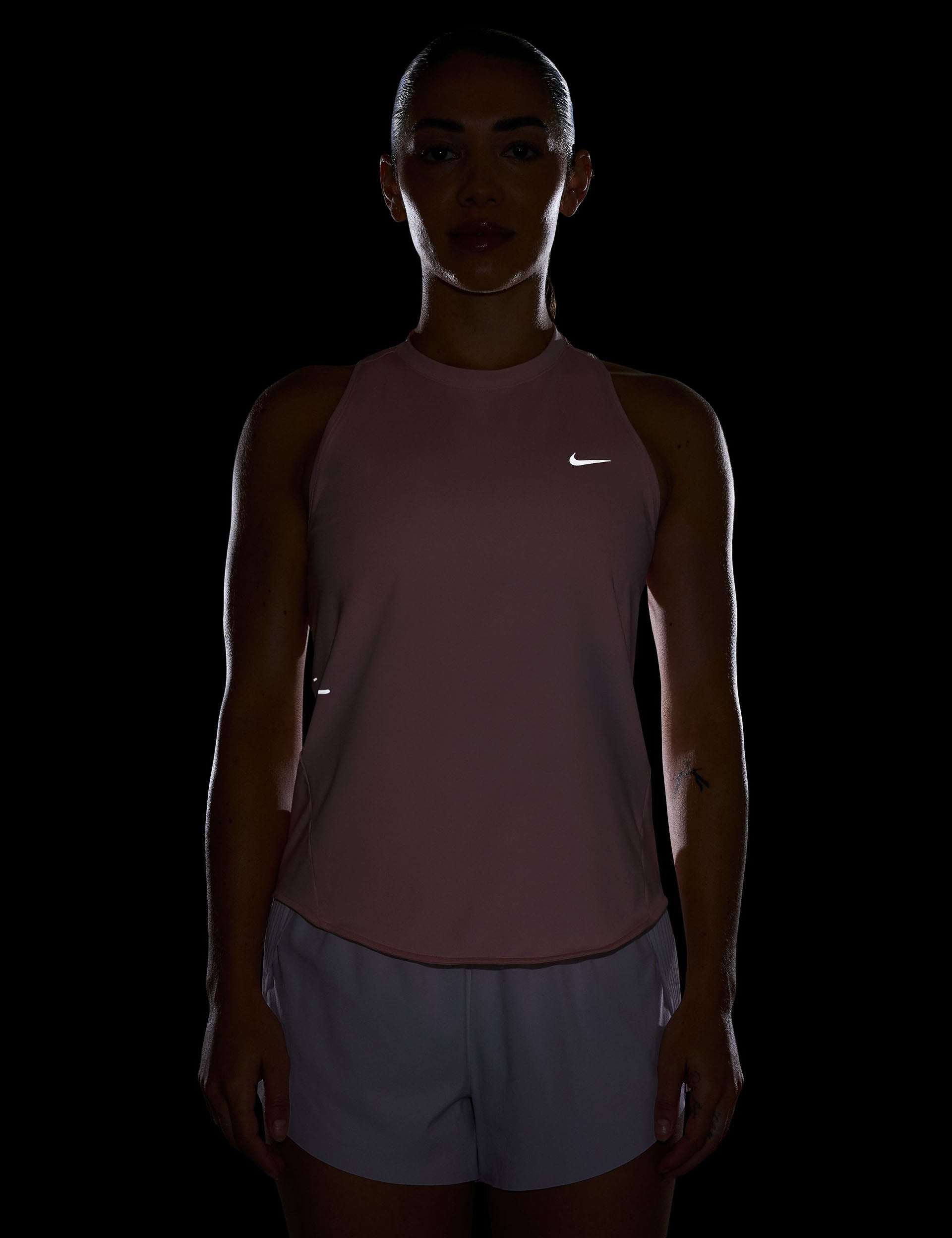 Swift Dri-FIT Running Tank Top for Men & Women - Breathable Quick-Dry Athletic Shirt - Reflective Silver for Night Running - Perfect for Jogging, Gym Workouts & Outdoor Sports