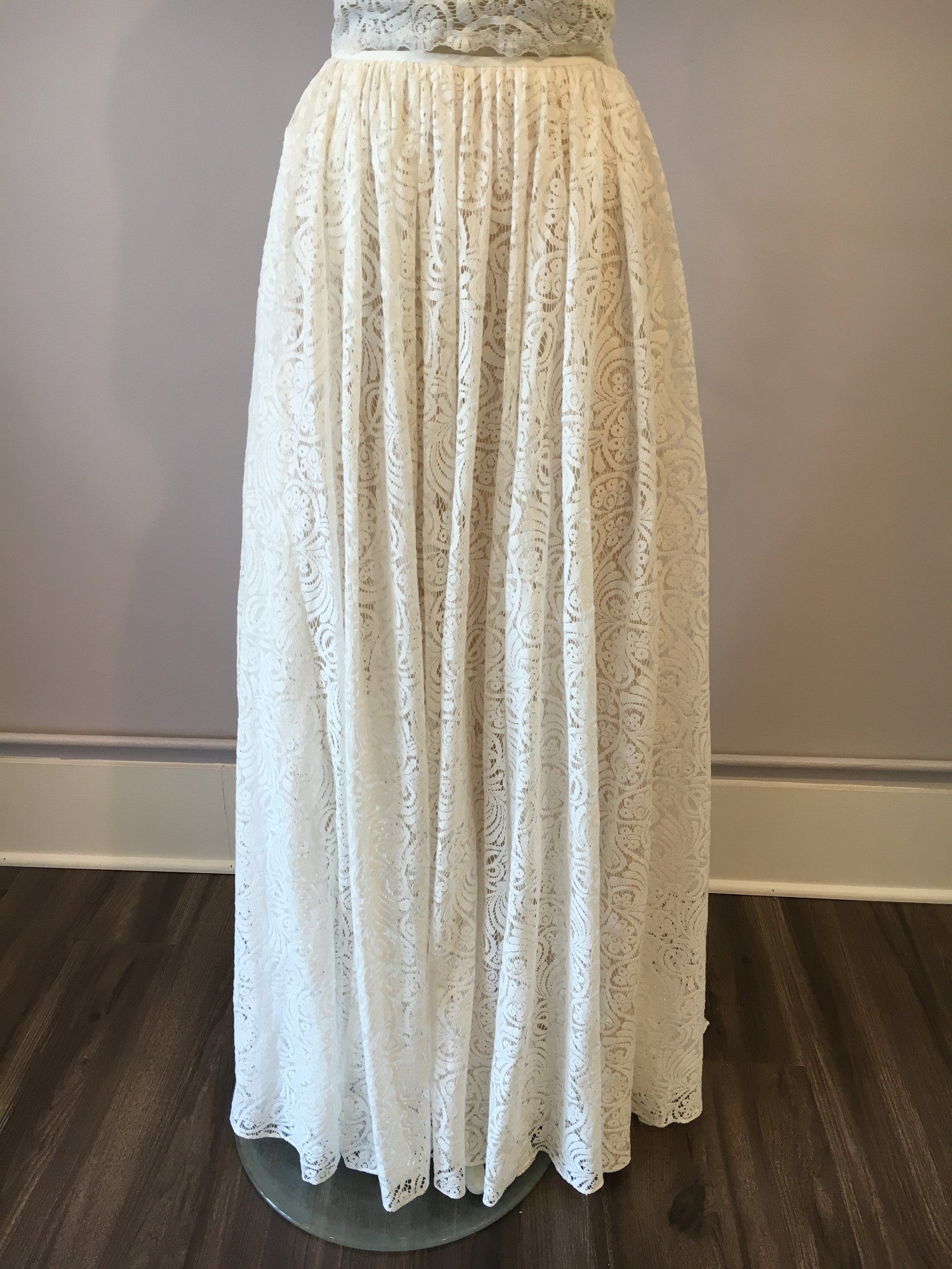 Martina Liana Sadie Sample Wedding Skirt - A-Line Tulle Bridal Gown with Lace Appliques for Bridal Shower, Wedding Ceremony & Formal Events