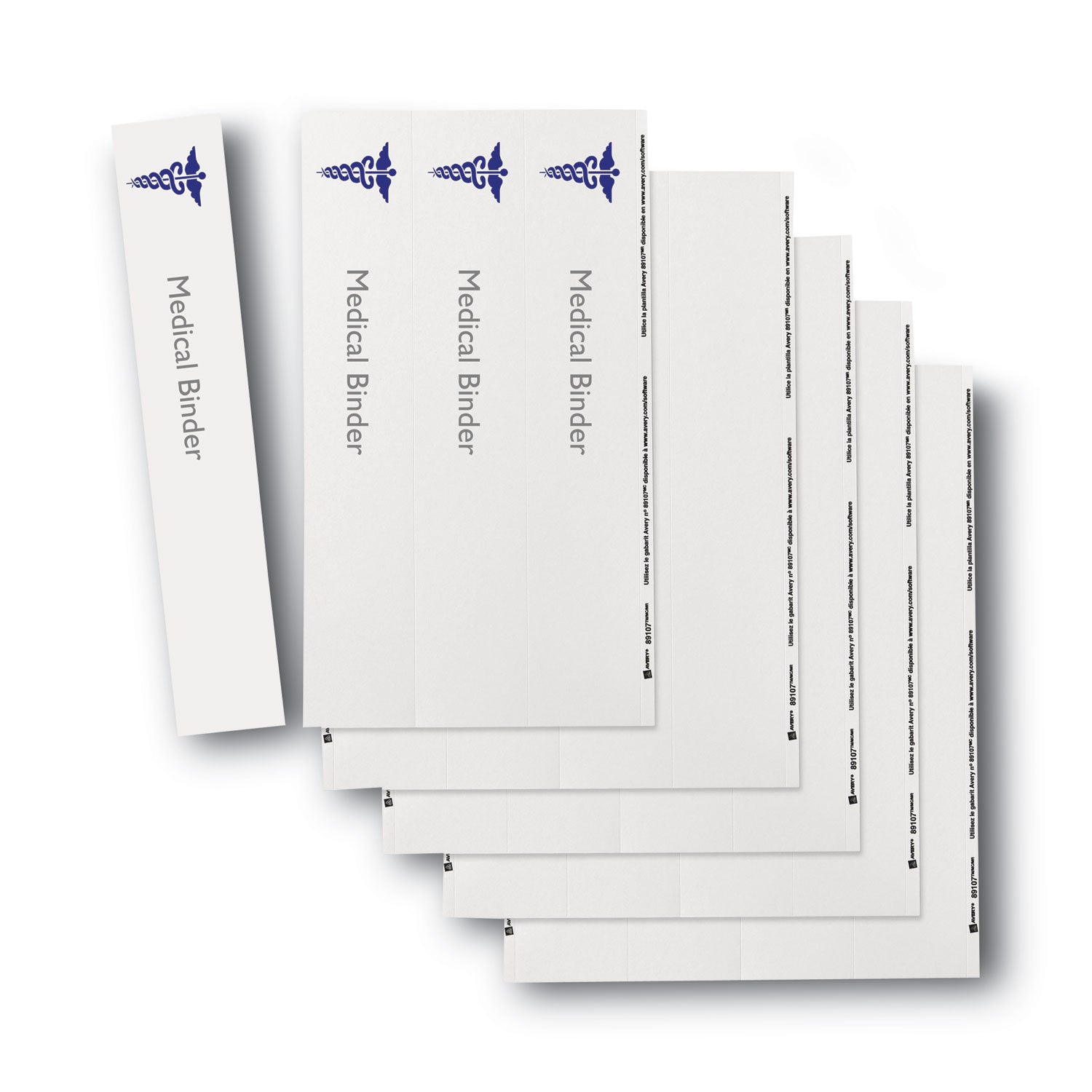 Avery® Binder Spine Inserts - 2 Spine Width, 4 Inserts per Sheet, 5 Sheets per Pack - Perfect for Office, School & Home Organization