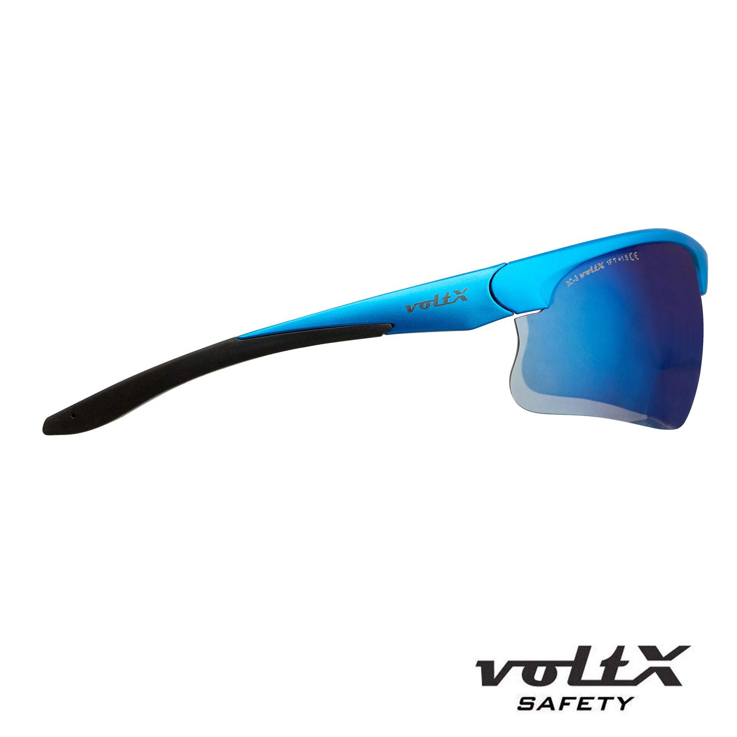 VoltX CONSTRUCTOR ULTIMATE Bifocal Safety Glasses - Blue Frame with Blue Mirror Lens +1.5 Dioptre - CE EN166FT Certified - Anti-Fog UV400 Protection - Premium Cycling & Sports Eyewear - Ideal for Construction, Woodworking, and Outdoor Activities