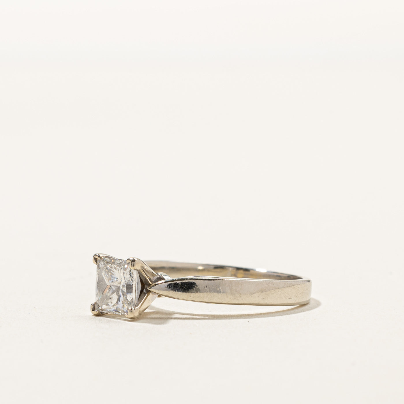 1.04ct Princess Cut Solitaire Diamond Engagement Ring - I1 Clarity, H Color, Size 7.25 - Perfect for Proposals & Anniversary Gifts