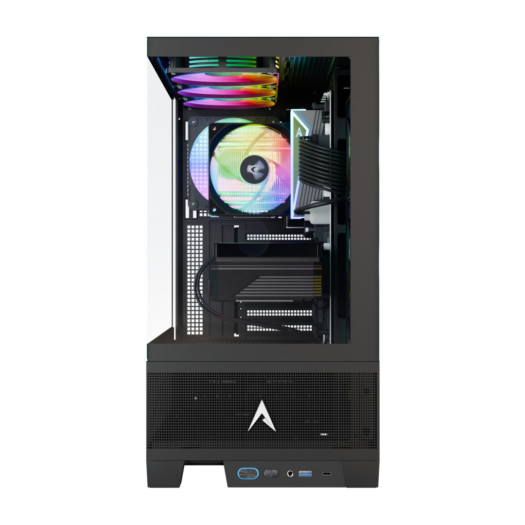 Allied Patriot MKII Gaming PC - AMD Ryzen 5 5600 Processor, NVIDIA RTX 5070 12GB Graphics, High Performance Desktop Computer (Black) | Perfect for 4K Gaming, Streaming & Content Creation