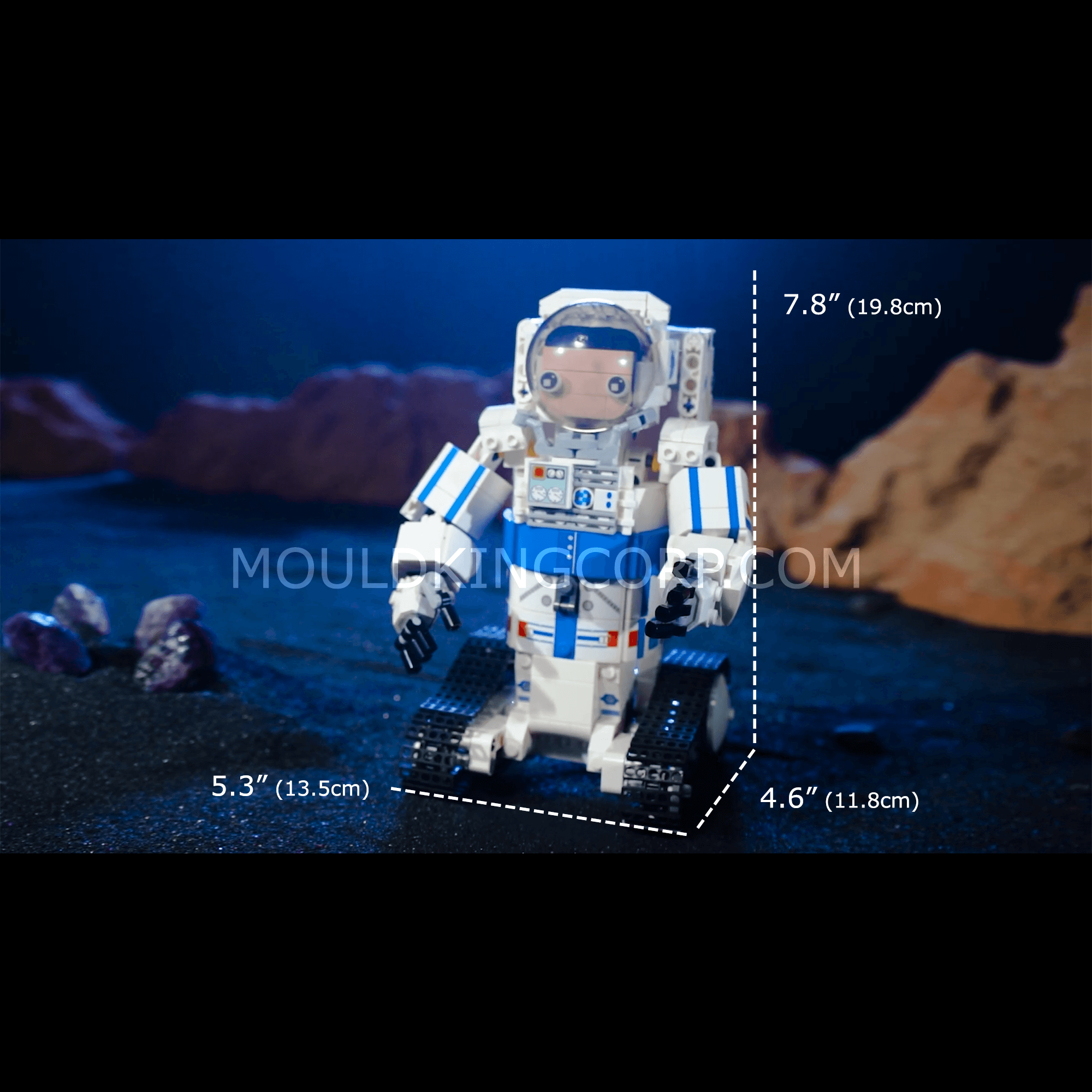 Mould King 13136 Astronaut Robot Building Blocks Toy Set - 493 Pieces STEM Educational Construction Kit for Kids & Adults | Space Exploration & Creative Play