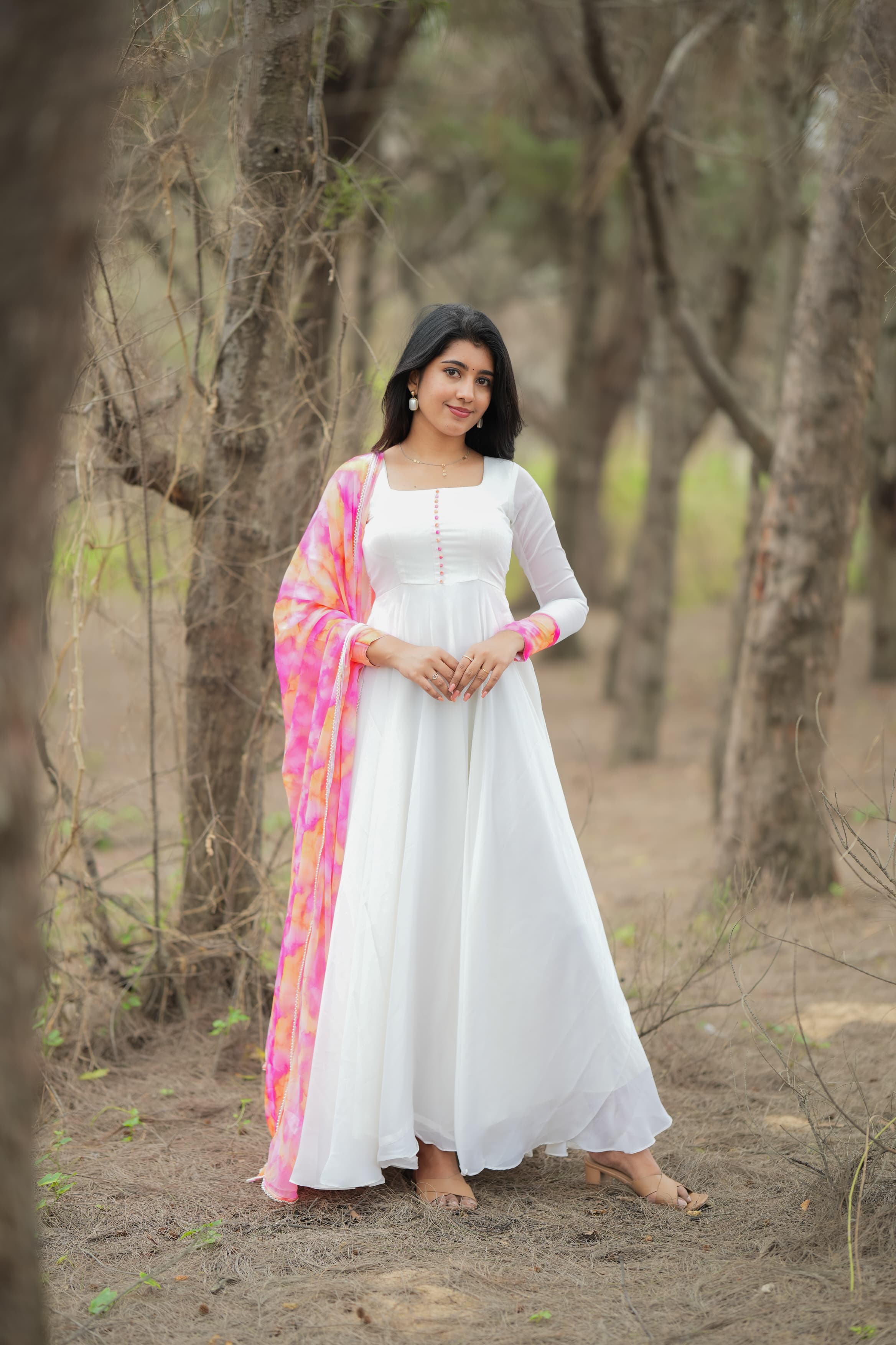 Arunima Simple and Elegant Anarkali Dress for Women | DD644 | Traditional Indian Kurti for Festivals, Weddings & Special Occasions