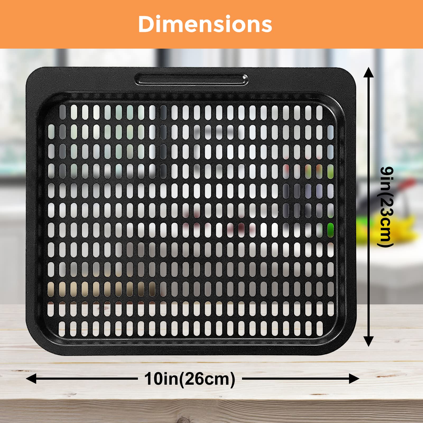 10 QT Air Fryer Cooking Tray Replacement - Stainless Steel Mesh Rack for Instant Vortex, Innsky, Chefman & Most Air Fryer Ovens | Dishwasher Safe Accessories | Perfect for Roasting, Baking & Reheating Meals