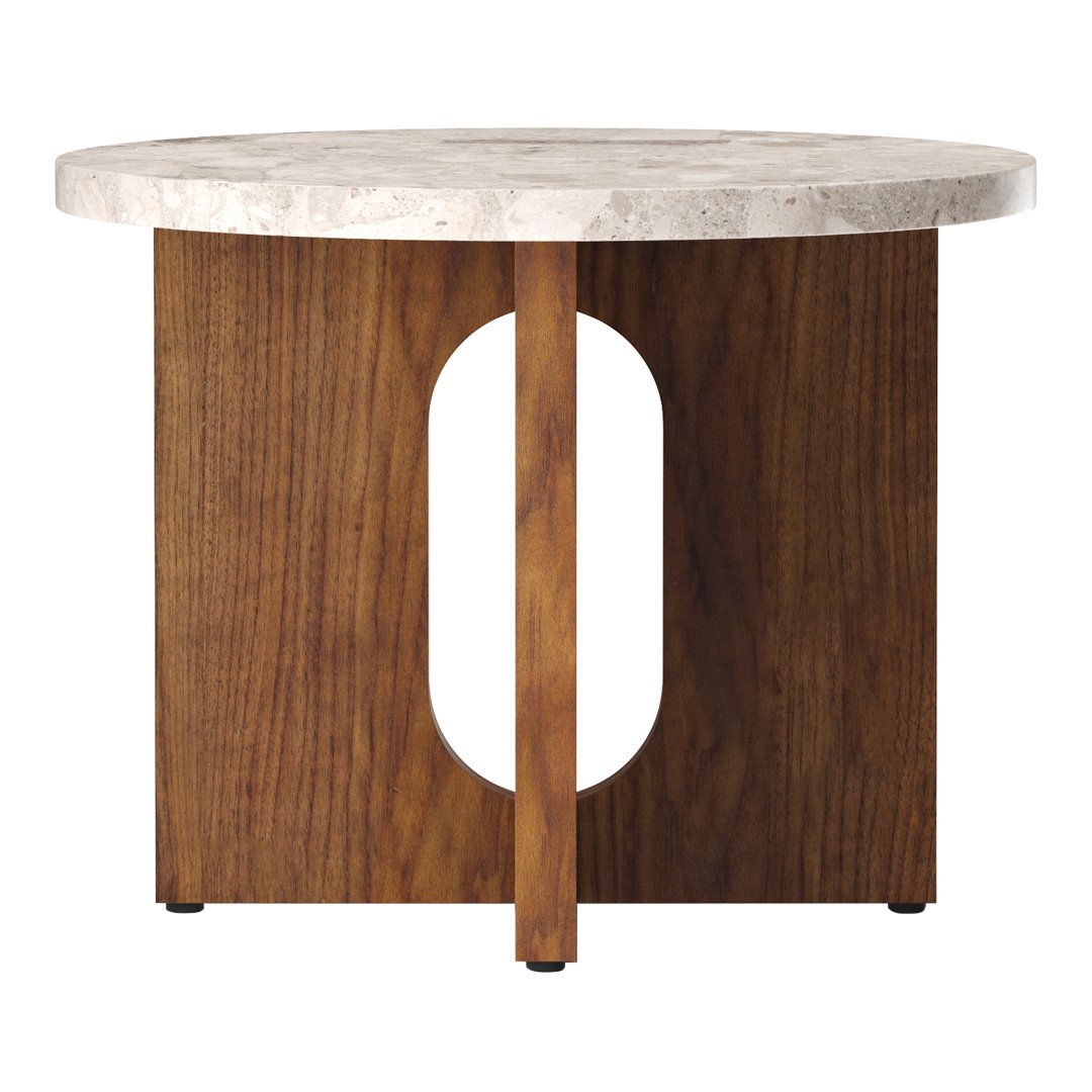 Modern Androgyne Side Table - Minimalist Nightstand, Bedside Table for Bedroom, Living Room & Office - Stylish End Table with Storage Shelf