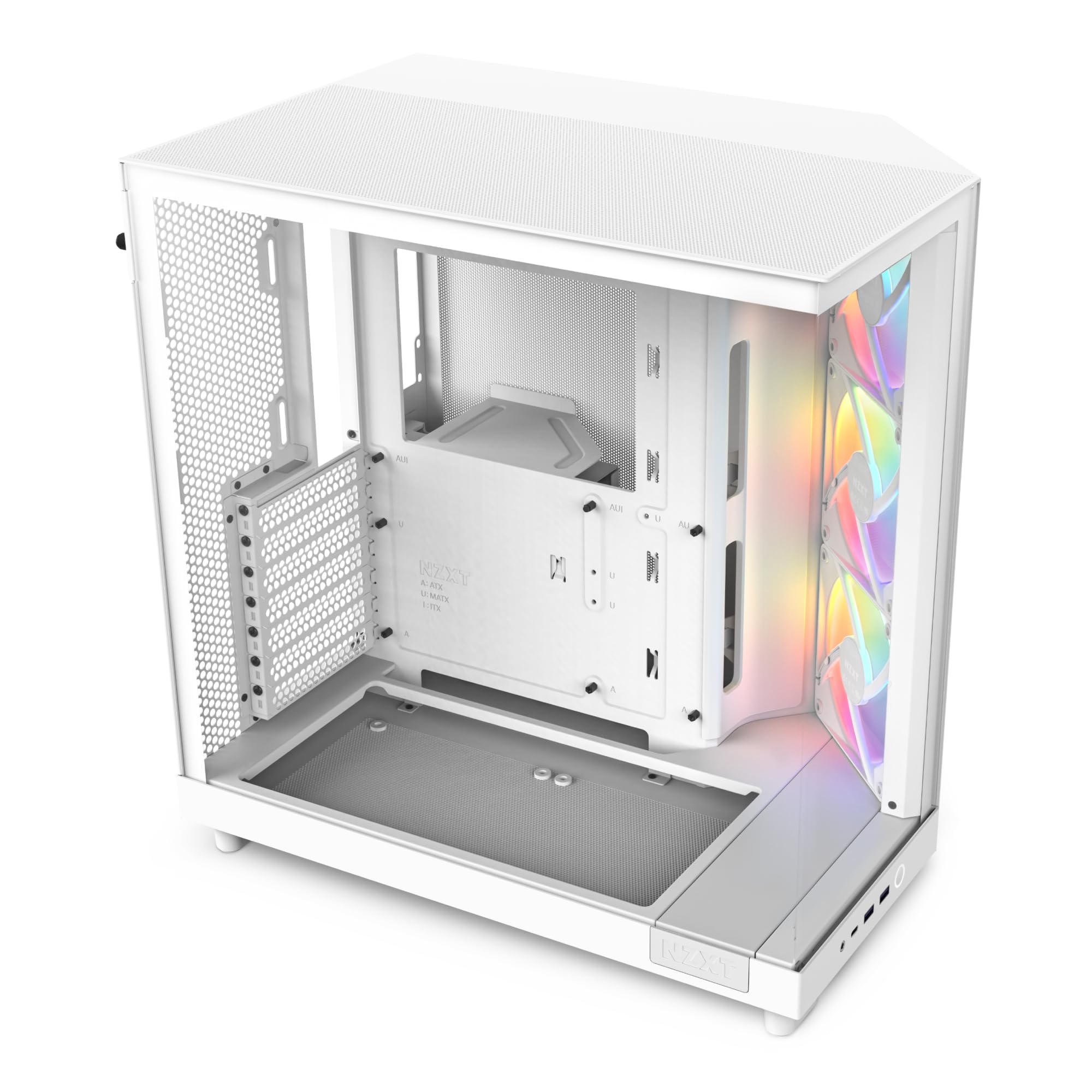 NZXT H6 Flow RGB (2023) Compact Dual-Chamber ATX PC Case with 2 RGB Fans & Kraken 240 RGB Liquid CPU Cooler - Premium Gaming PC Build for Streaming, Esports & Content Creation