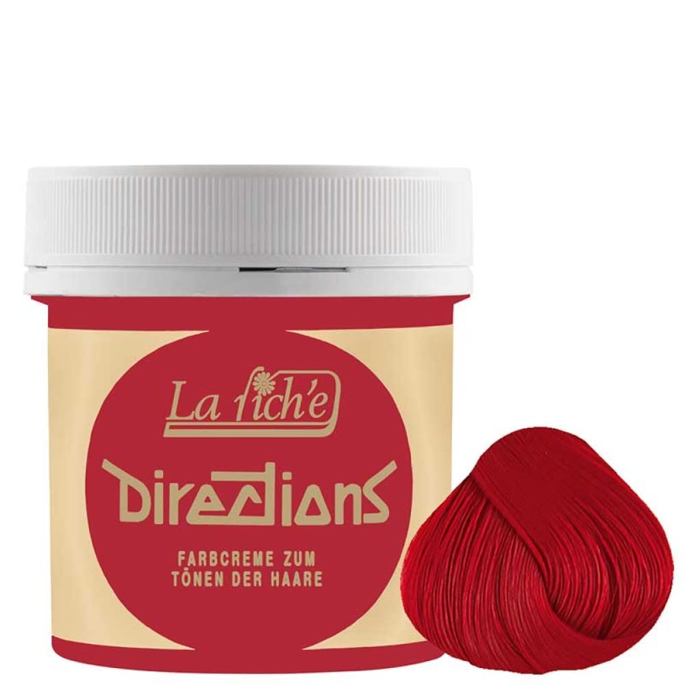 Poppy Red Intense Conditioning Hair Color - Vibrant Semi-Permanent Dye for Damaged Hair | Perfect for Brunettes & DIY Home Coloring