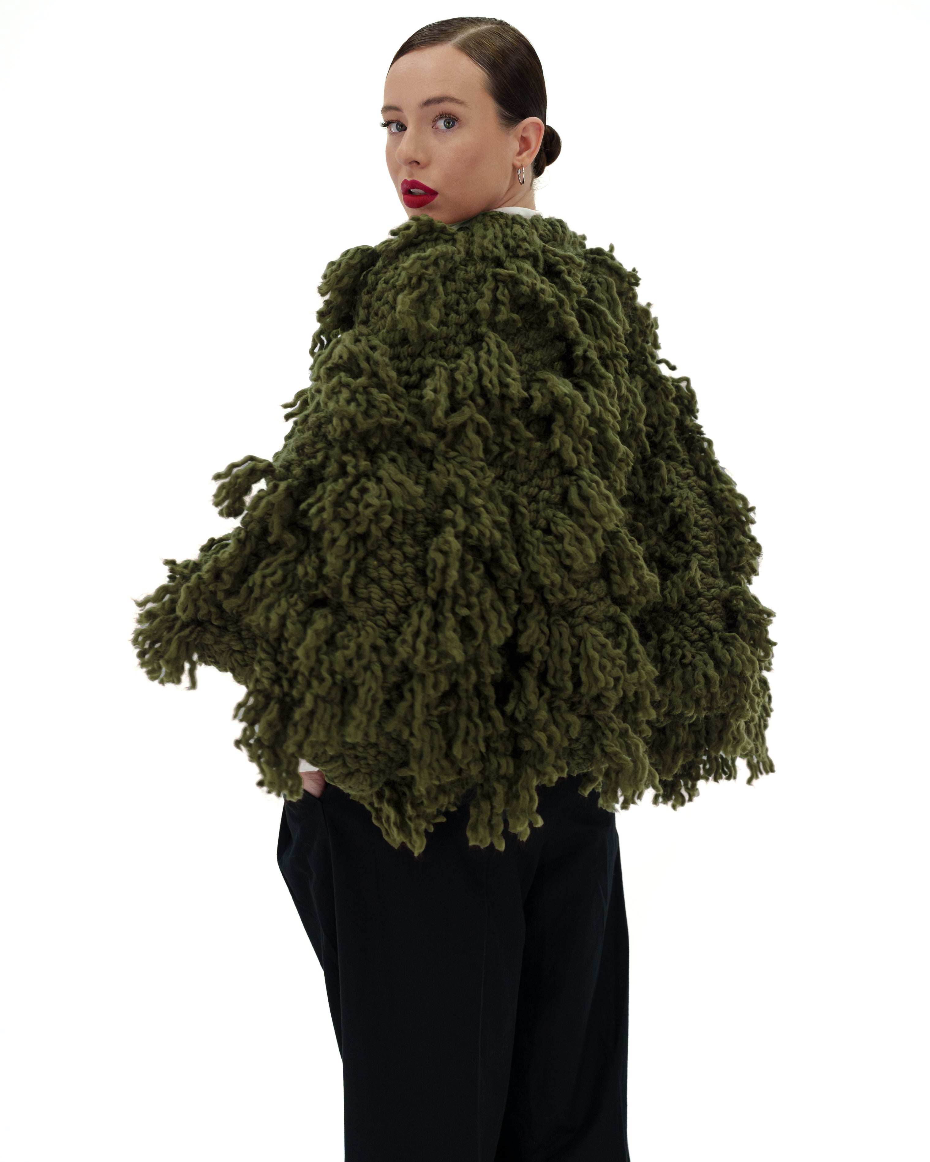 Women's Soft Fur-Like Cardigan - Cozy Winter Knit Sweater for Casual Wear, Office & Lounge