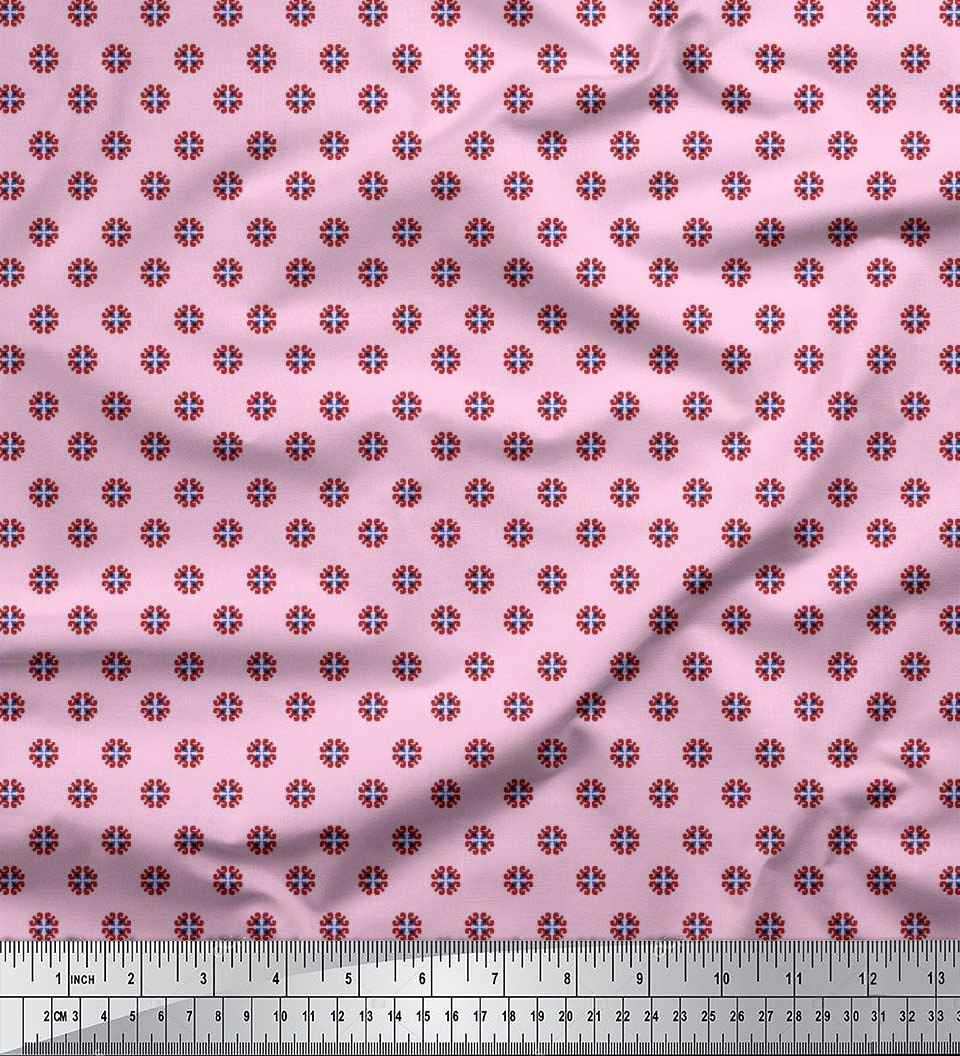 Soimoi Moss Georgette Brown Fabric by The Yard - 42 Inch Wide Artistic Floral Shirting Material for Dresses, Blouses & DIY Crafts - Printed Whimsical Floral Design Fabric for Sewing & Fashion Projects