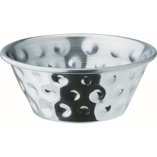 1.5 Oz Stainless Steel Hammered Ramekin - 24-Piece Set for Baking, Serving & Food Storage | Durable Tableware for Restaurants, Catering & Home Kitchens