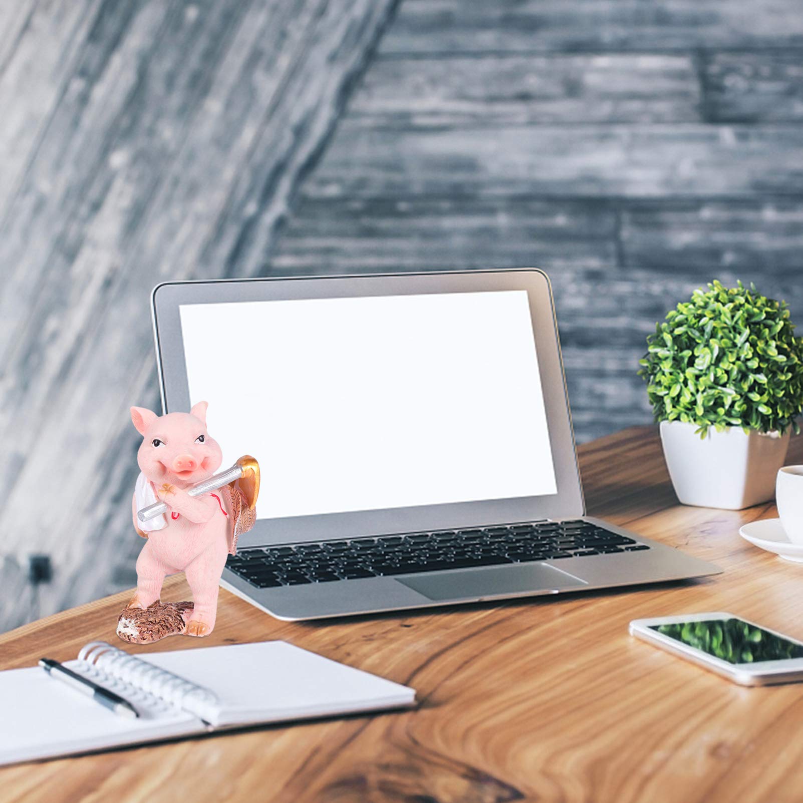 1pc Cabilock Pig Ornament - Handcrafted Pig Sculpture for Home Decor, Car Trim & Miniature Garden Accessories | Perfect for Farmhouse Decor, Easter Bunny Displays & Interior Crafts Collection