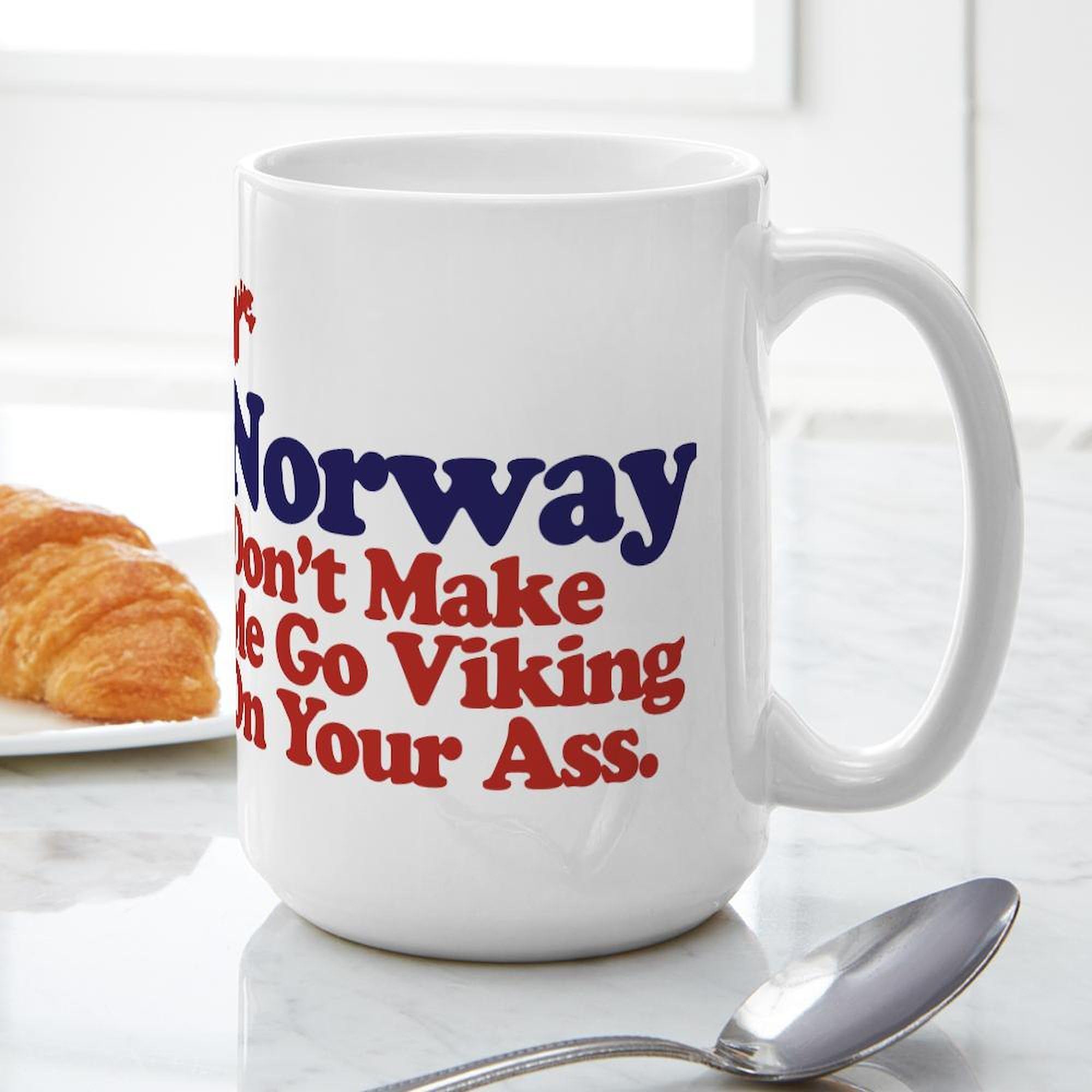 Norway-Themed 15 oz (444 ml) Ceramic Coffee Mug - Perfect for Hot Beverages, Office Use & Gift Giving | CafePress