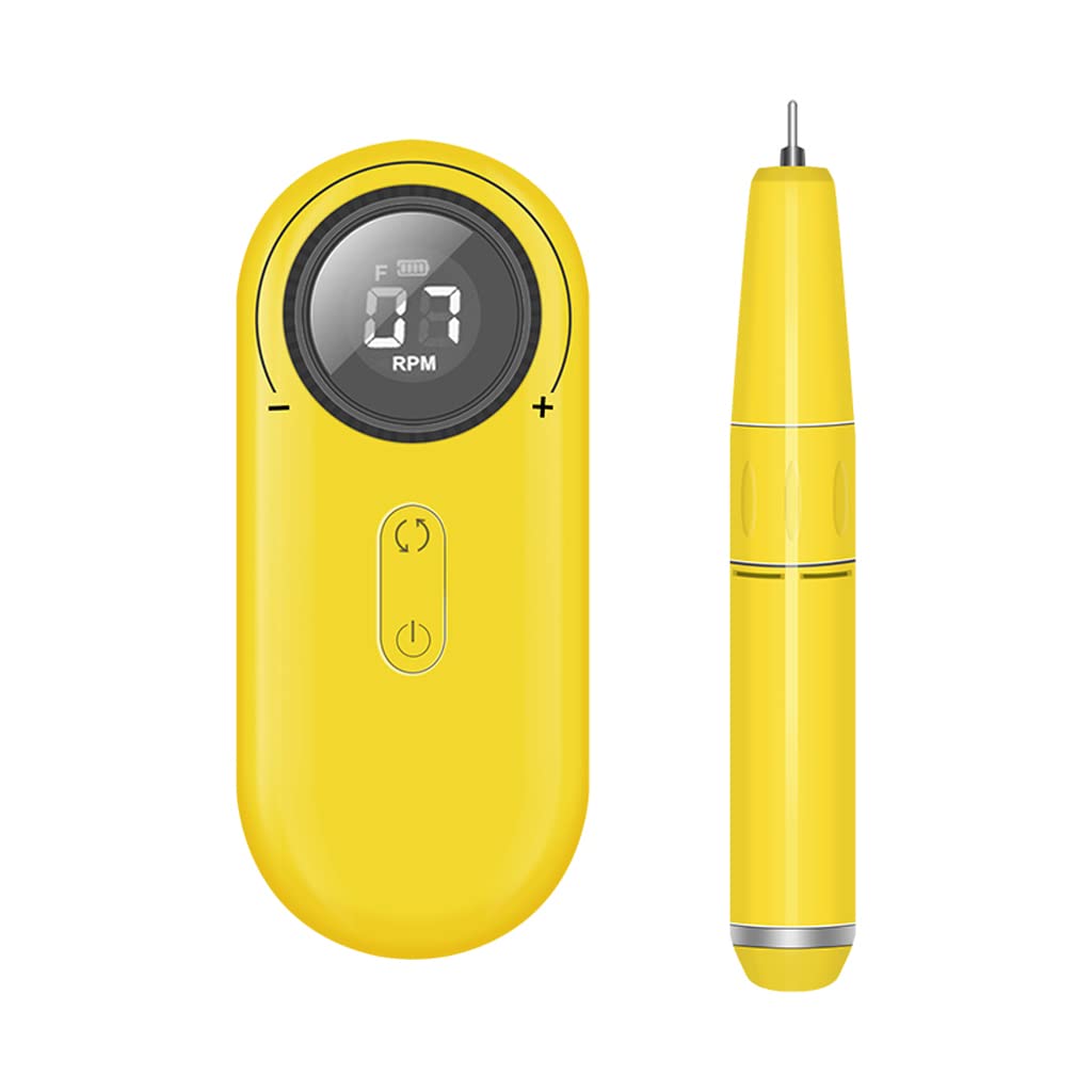 Professional Electric Nail Drill Kit 35000 RPM - Rechargeable Nail File Machine for Acrylic Nails, Gel Polish & Manicures - Portable Power Bank for On-The-Go Nail Care & Salon Use