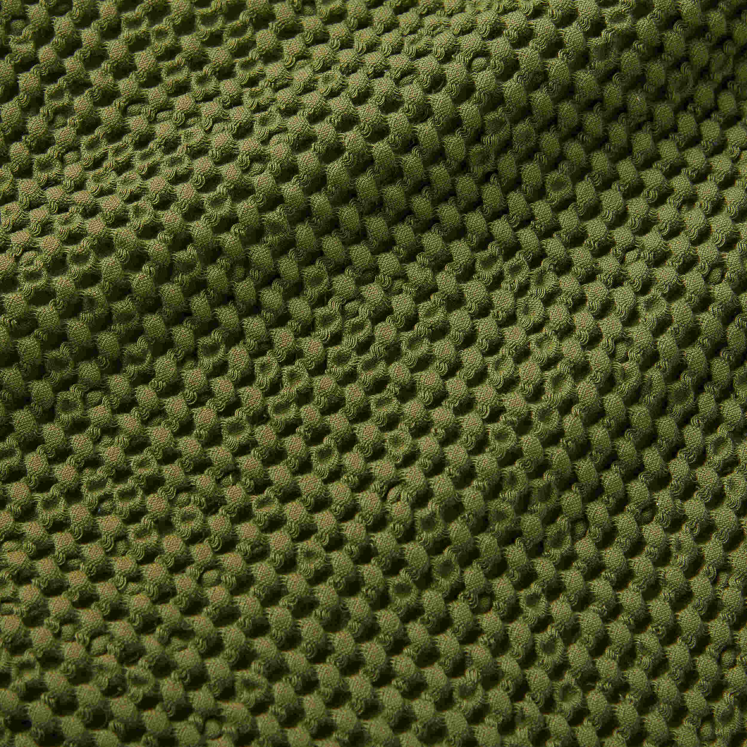 Pineapple Elephant Jaipur Chunky Waffle Throw Blanket - Soft & Cozy Olive Green Handwoven Cotton Afghan - Perfect for Sofa, Bed & Home Decor