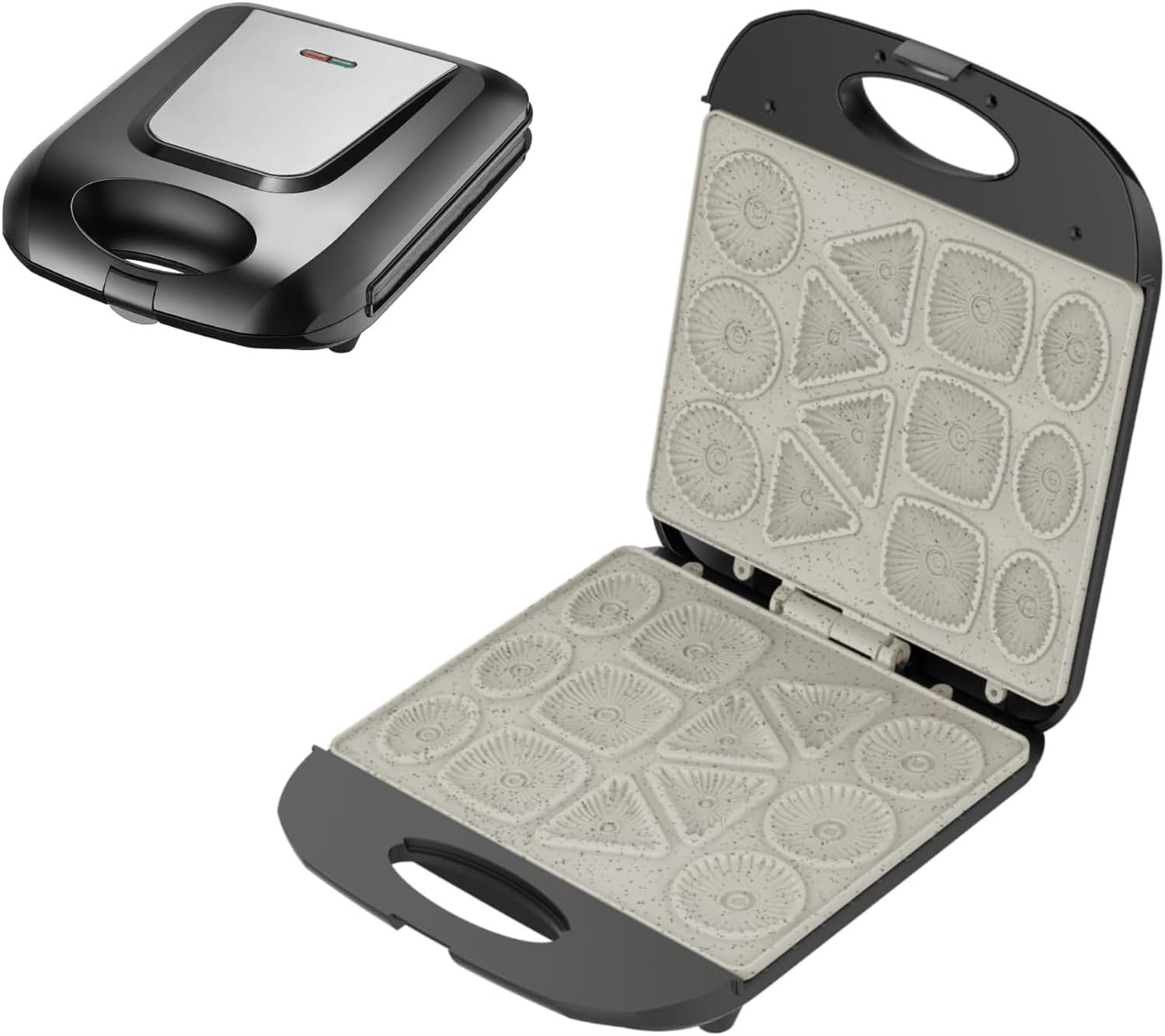 Electric Cookie Maker Machine - 1400W 110V Black, Makes 13 Cookies per Batch - Perfect for Homemade Biscuits, Scones, Waffles & Breakfast Cakes - Ideal for Family Baking, Brunch Parties & Holiday Treats