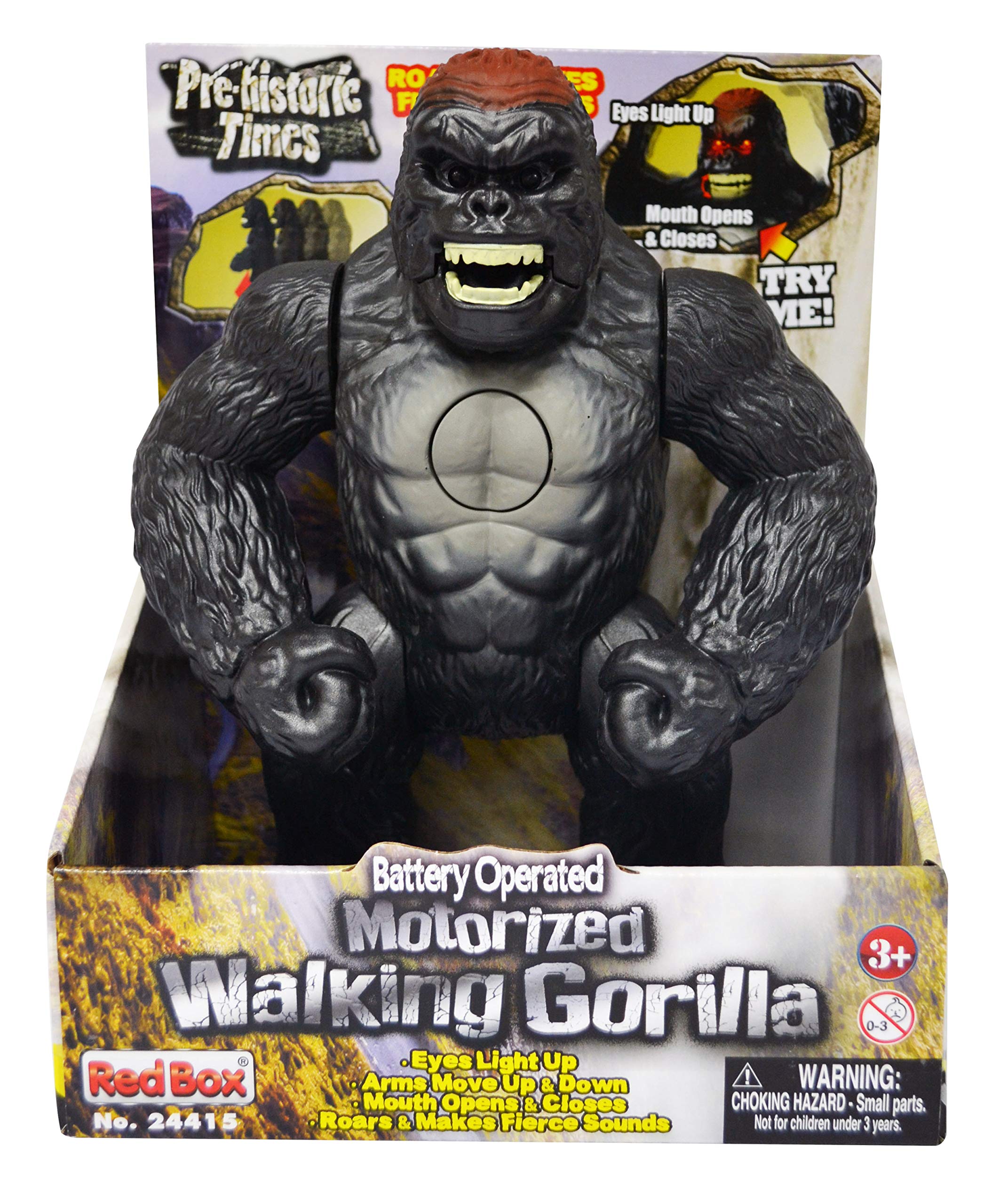 Light Up Walking Gorilla Toy with Realistic Sounds - Perfect for Kids' Playtime, Birthday Gifts & Jungle-Themed Parties