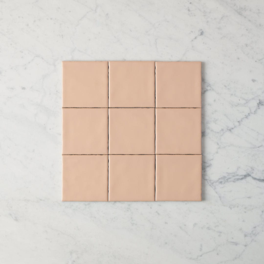 Premium Newport Matte Clay Small Square Tile - Natural Stone Look for Kitchen Backsplash, Bathroom Walls & Fireplace Accents