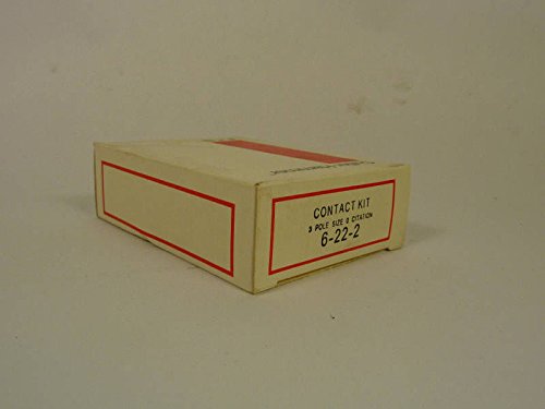 Cutler-Hammer 3 Pole Size 0 Contact Kit 6-22-2 - Replacement Electrical Contacts for Industrial Circuit Breakers & Motor Starters