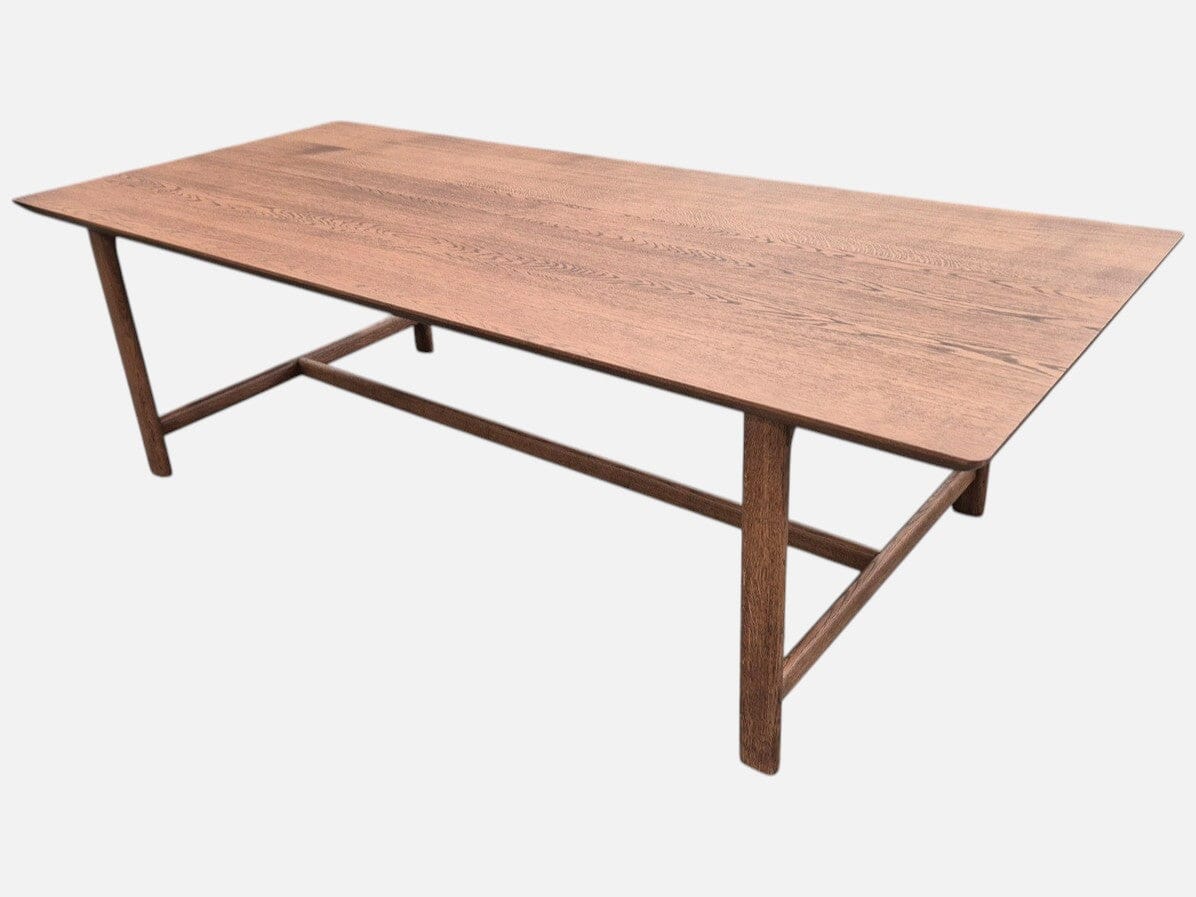 Otway Trestle Dining Table 255cm Light Walnut - Perfect for Farmhouse Kitchens, Dining Rooms & Open Concept Living Spaces