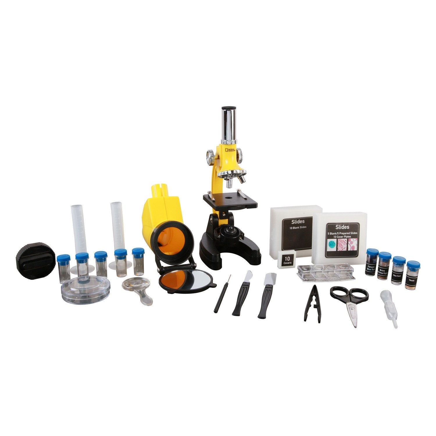 National Geographic 300x 1200x Kids Microscope with Hard Case - Educational Science Toy for Children, Perfect for Home School & Classroom Biology Experiments