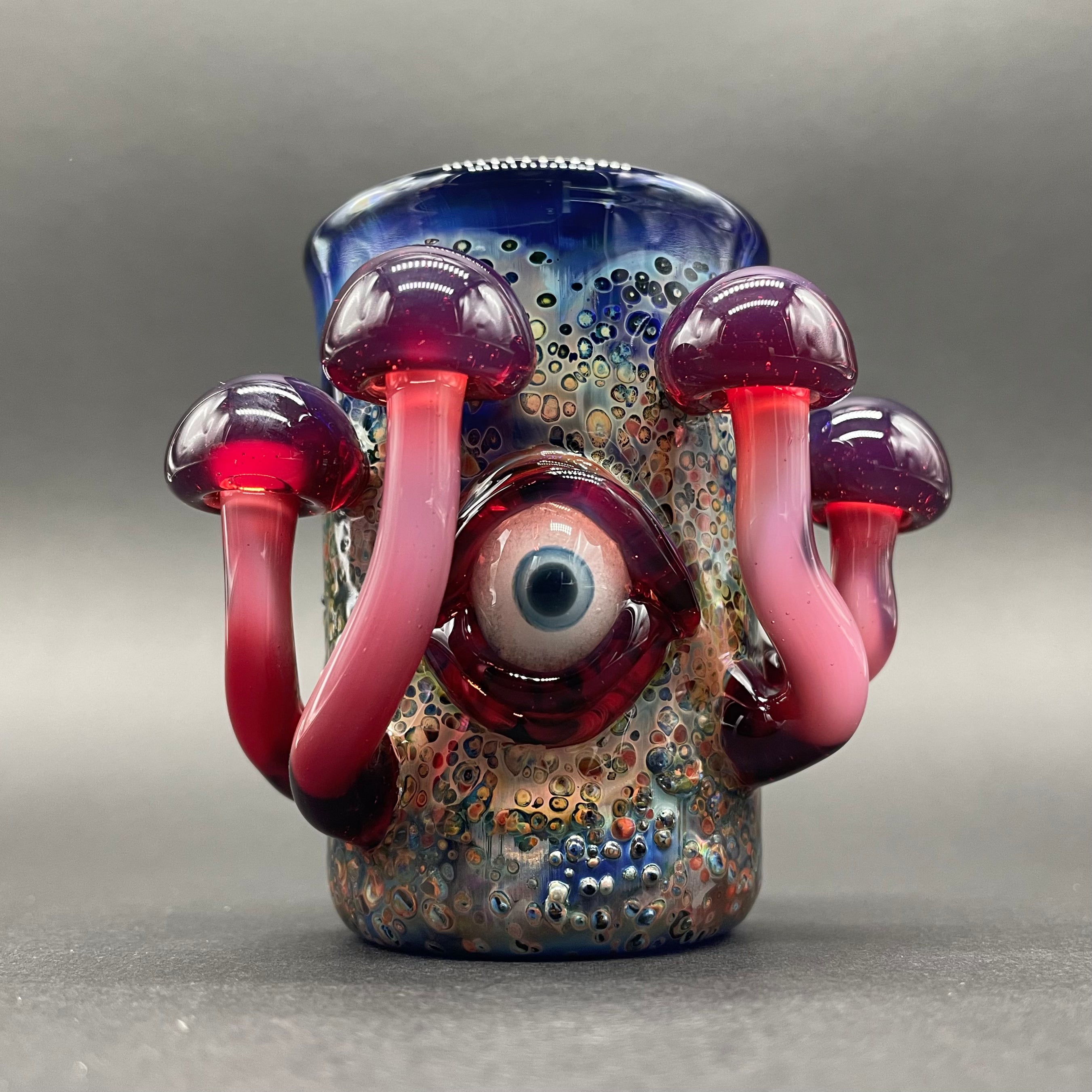 Premium Phoenix Mushroom Shot Glass Set - Unique Ceramic Drinking Cups for Tequila, Whiskey & Cocktails - Perfect for Parties, Bars & Home Decor