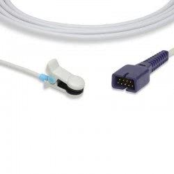Philips Intellivue MP2 Adult Ear Clip Short SpO2 Sensor Replacement - Compatible with Philips Monitors (Not OEM) - Ideal for Hospitals, Clinics, and Home Healthcare Monitoring