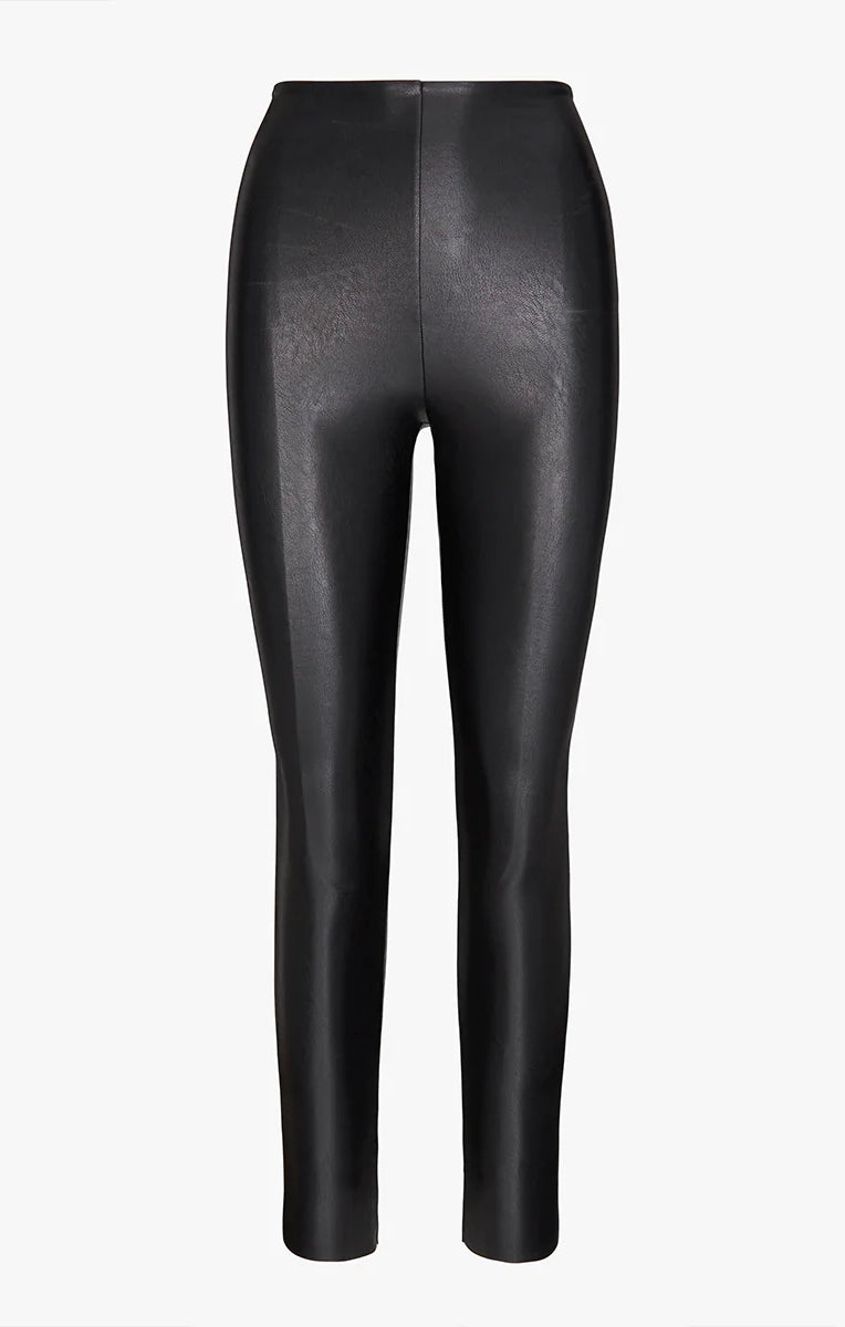 Commando Faux Leather Legging - High Waist Stretchy Leggings for Women, Black | Perfect for Workout, Yoga, and Night Out
