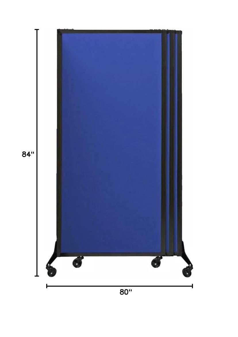 Versare QuickWall 3-Panel Portable Room Divider - 7' Wide x 6'8