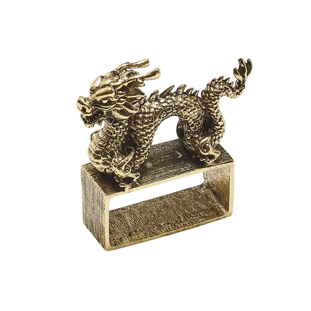 Elegant Gold Napkin Rings Set of 4 - Premium Tableware for Wedding, Dinner Party & Holiday Decor