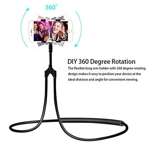 Flexible Phone Holder Stand - Long Gooseneck Lazy Neck Mount for Desk, Bed, Car & Bike - Compatible with Motorola Razr (2020) - Perfect for Hands-Free Viewing, Reading & Video Calls