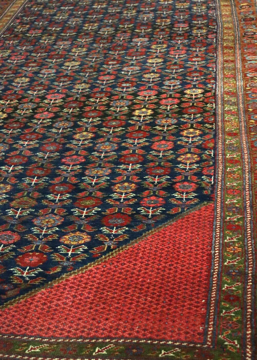 Handmade Antique Kurd Tribal Rug - Authentic Traditional Handwoven Wool Carpet for Home Decor, Living Room, Bedroom & Office | J67893