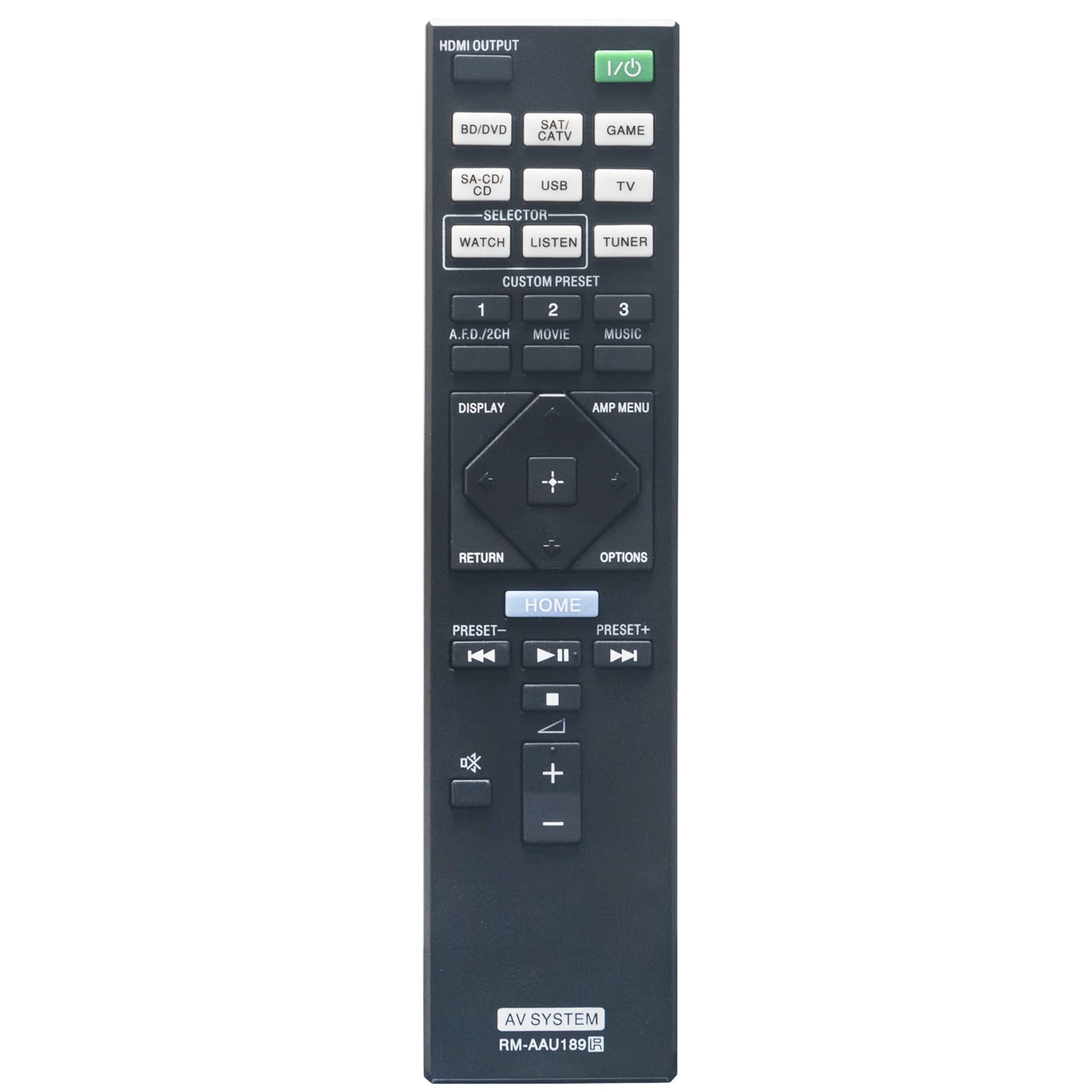 Beyution RM-AAU189 Replacement Remote Control for Sony STR-DN1050/STR-DN850 AV Receiver - Perfect for Home Theater & Entertainment Systems