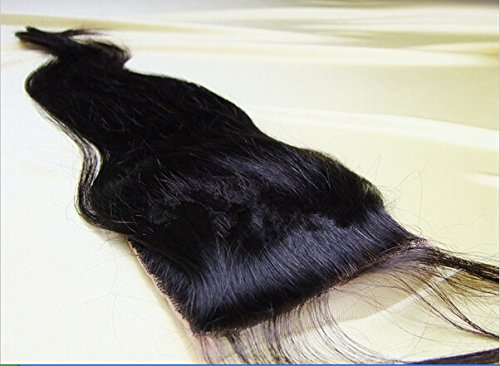 Junhair 5A Lace Closure 5x5 18 Inch Peruvian Virgin Human Hair Body Wave Natural Color - Perfect for Protective Styles, Weaves & Hair Extensions