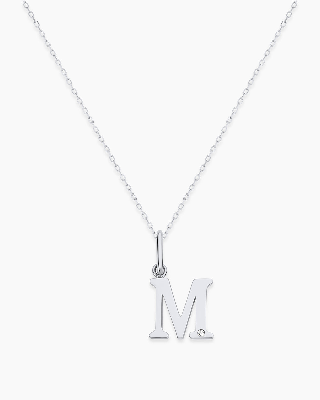 Vintage Diamond Alphabet Charm Necklace - Personalized Initial Pendant Jewelry for Women, Gift for Her, Birthday, Anniversary, Valentine's Day