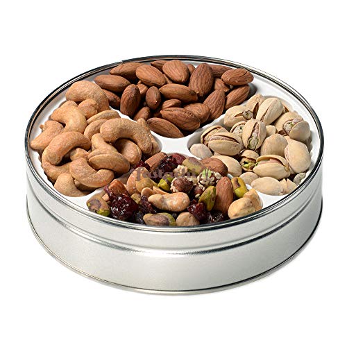 Fastachi Premium Mixed Nuts Gift Tin - Small Hostess Harvest Collection - Perfect for Holidays, Corporate Gifts & Party Favors