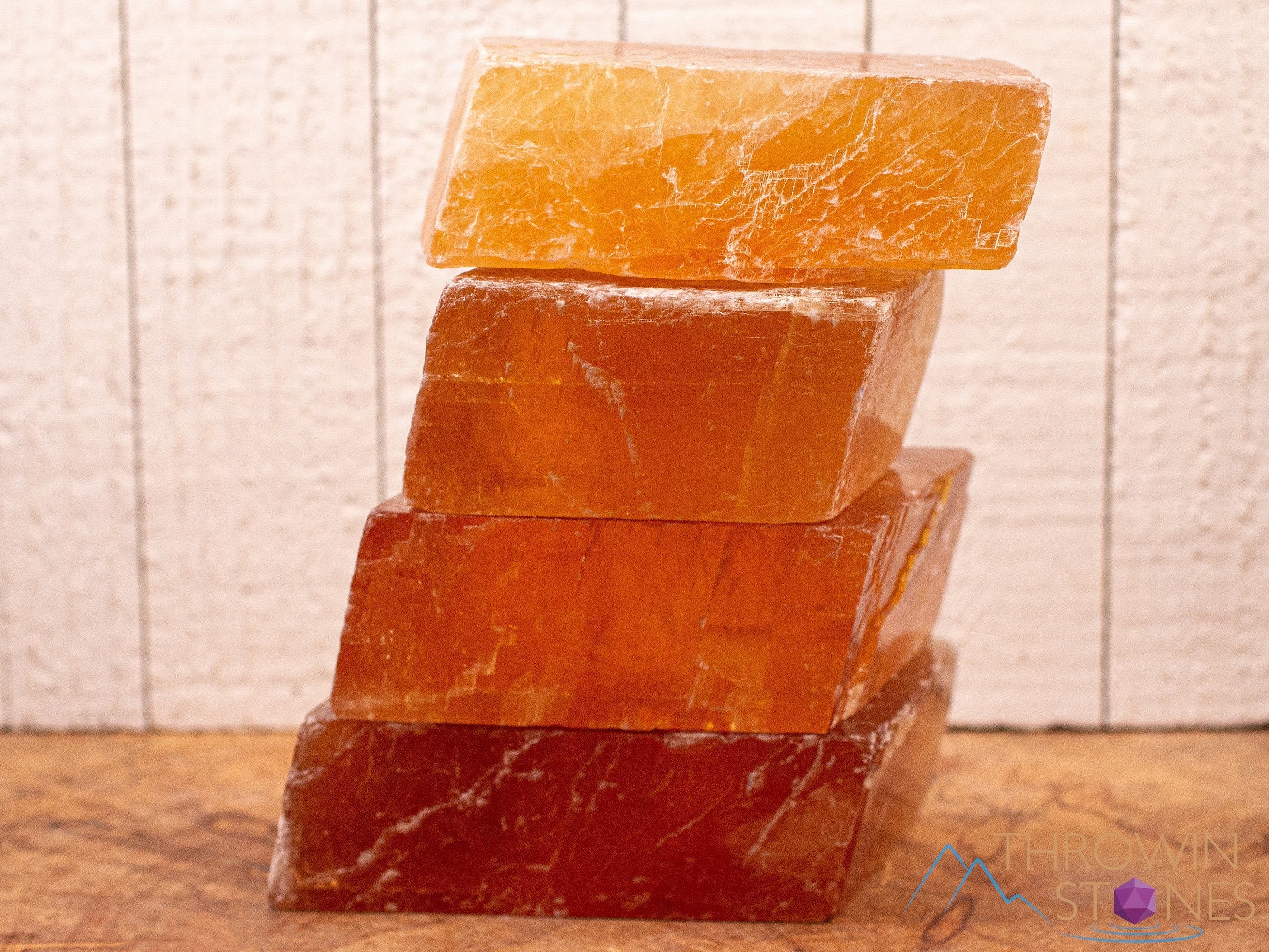 Orange Calcite Raw Crystal - Extra Large Rhombohedron Specimen for Metaphysical Healing, Home Decor, Mineral Collection | Natural Stone for Meditation, Reiki & Crystal Grids
